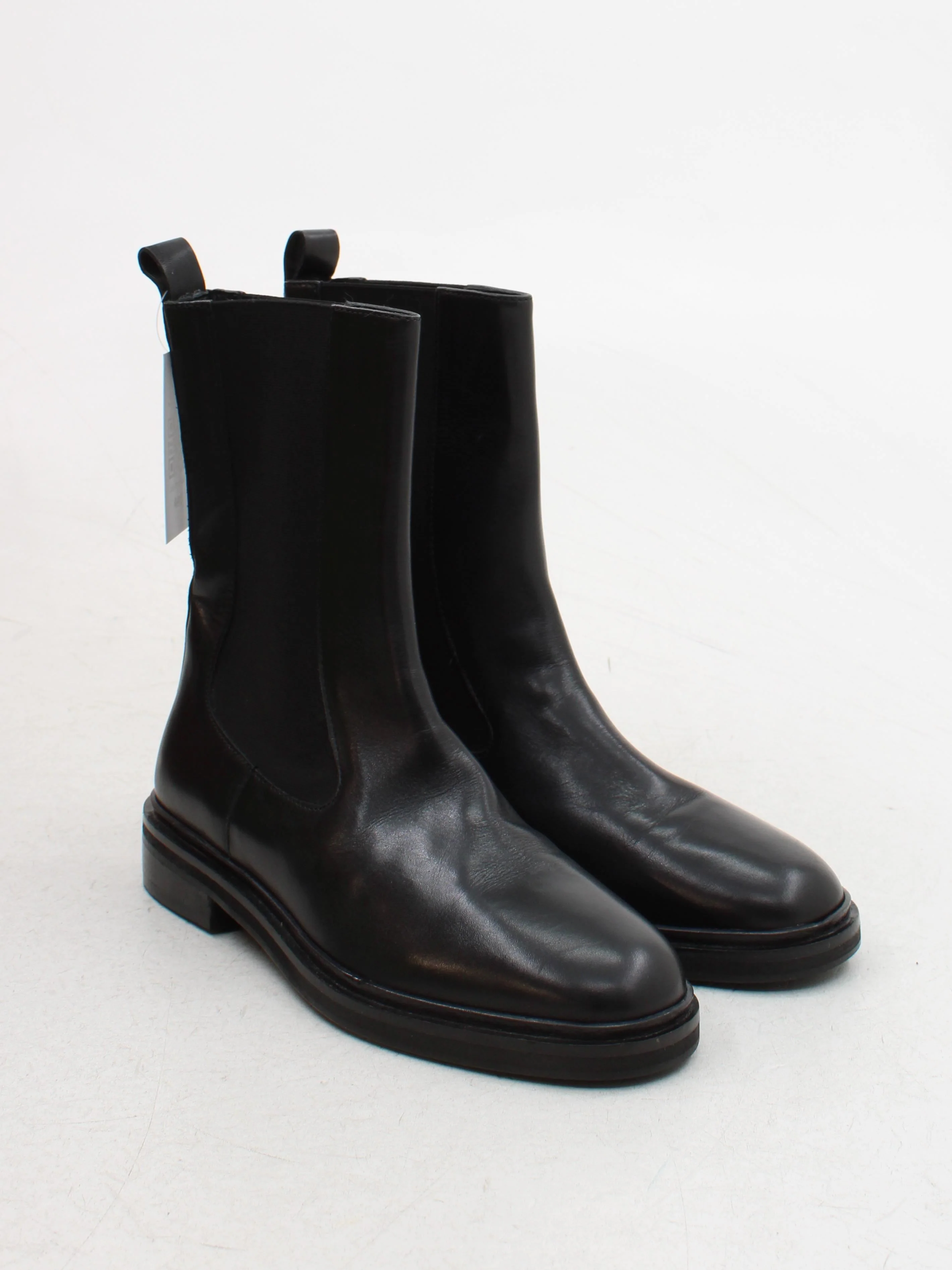 John Lewis Men's Boots UK 6.5 Black 100% Leather Chelsea - Image 4
