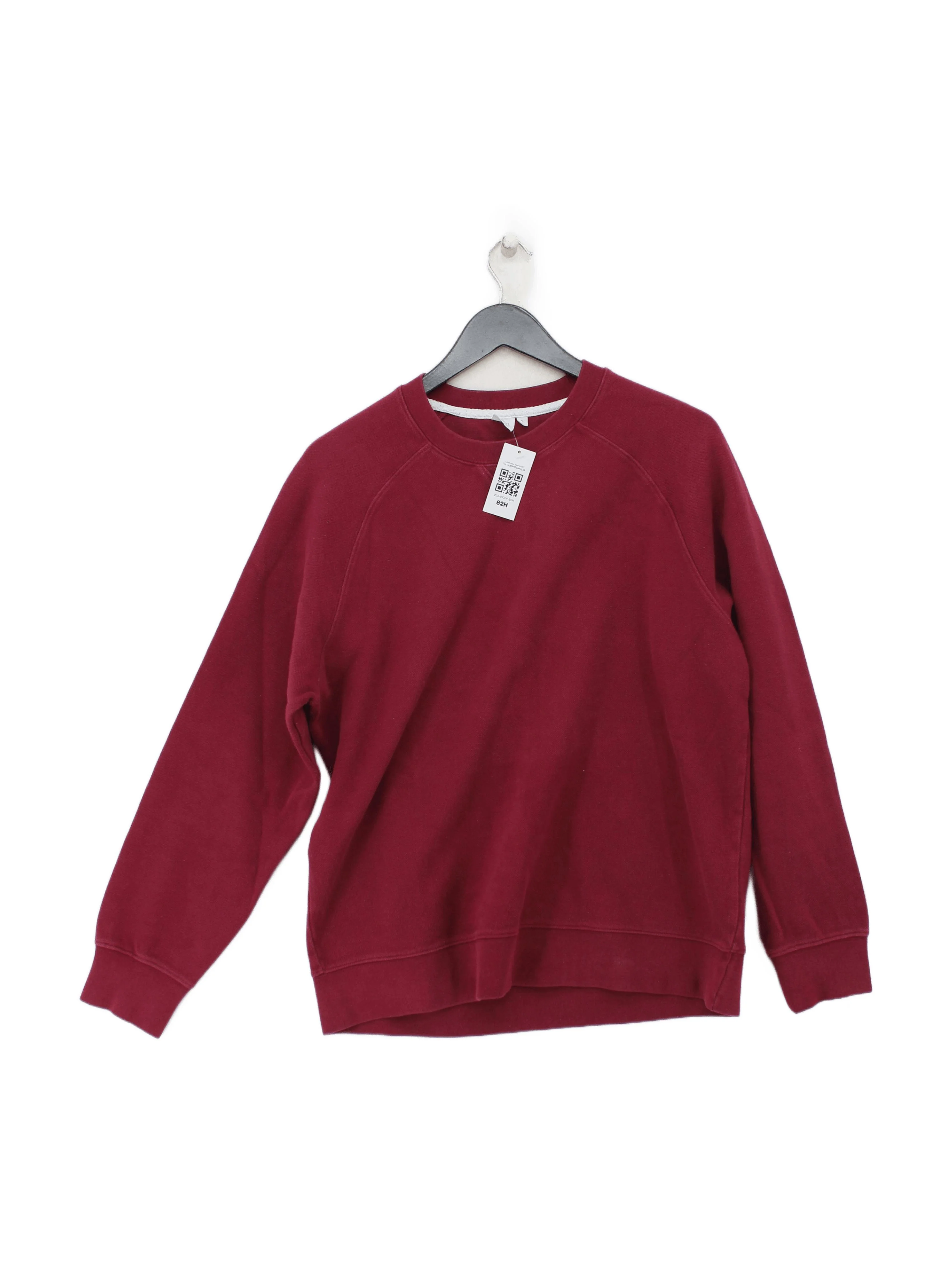 John Lewis Men's Hoodie M Red 100% Cotton Pullover