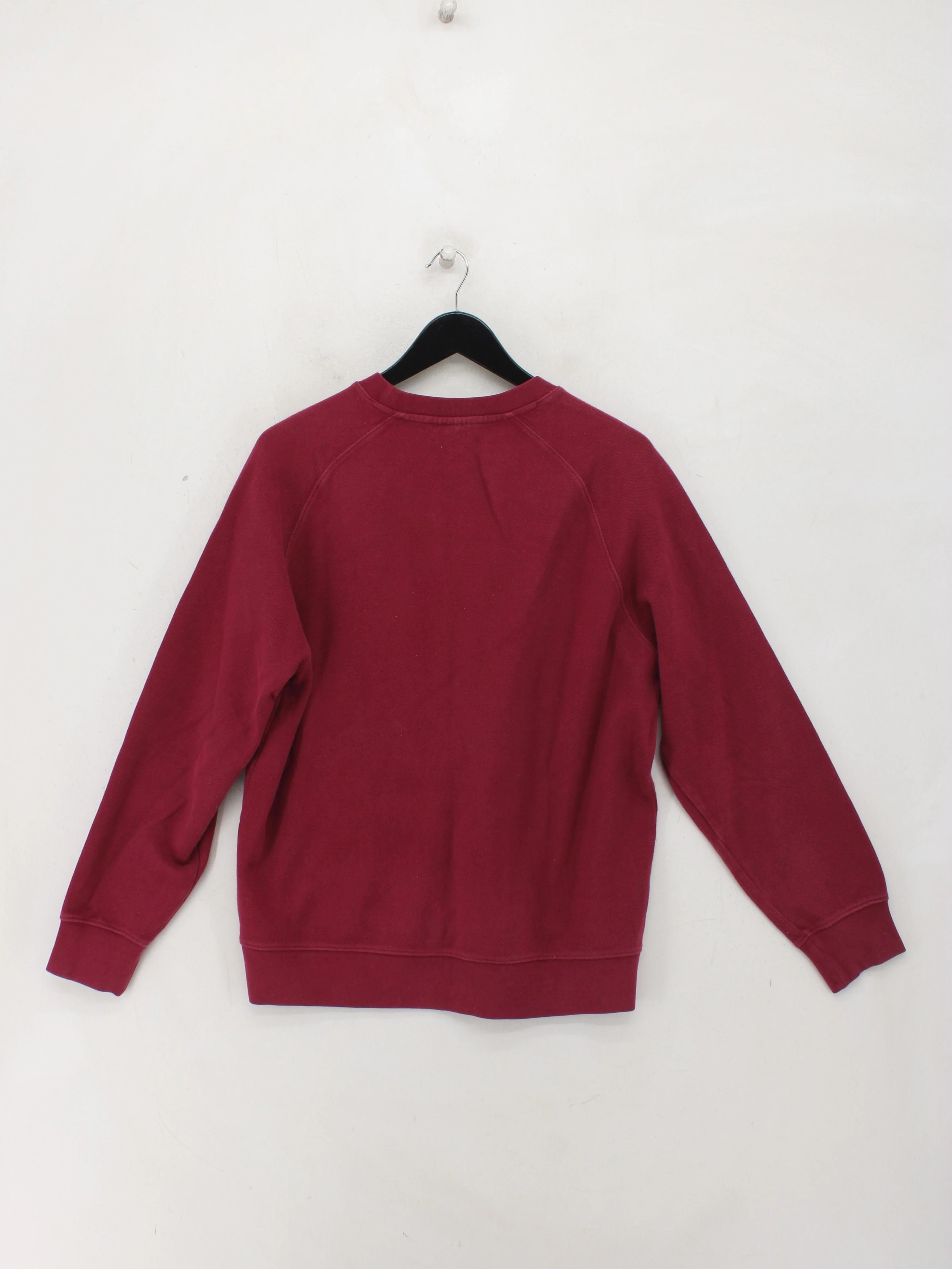 John Lewis Men's Hoodie M Red 100% Cotton Pullover - Image 2