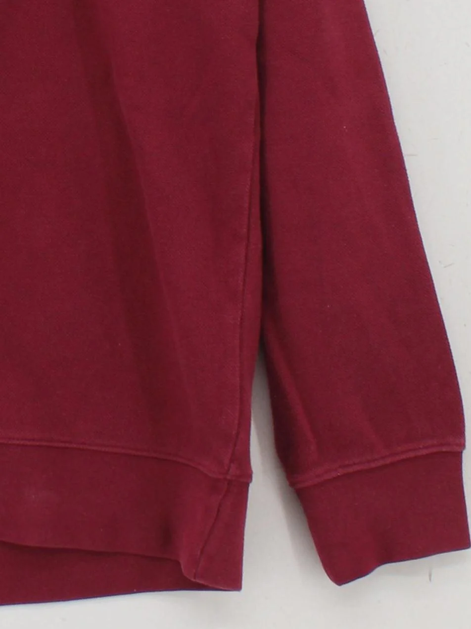 John Lewis Men's Hoodie M Red 100% Cotton Pullover - Image 4