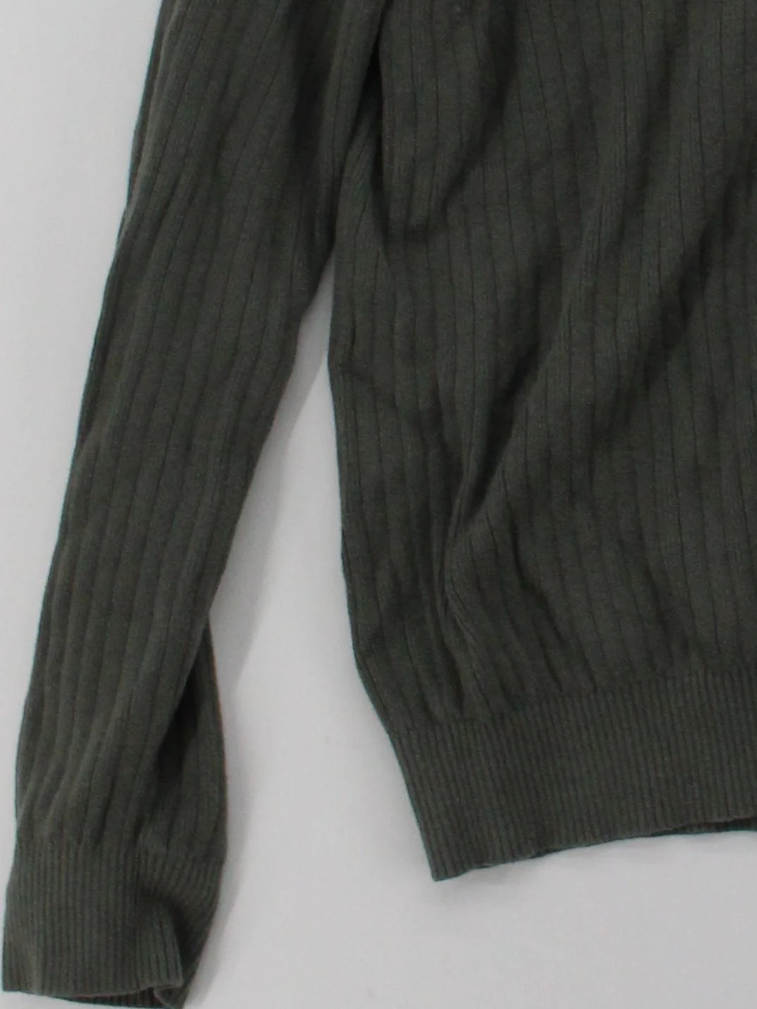 John Lewis Men's Jumper M Grey 100% Cotton Mock Neck Pullover - Image 4