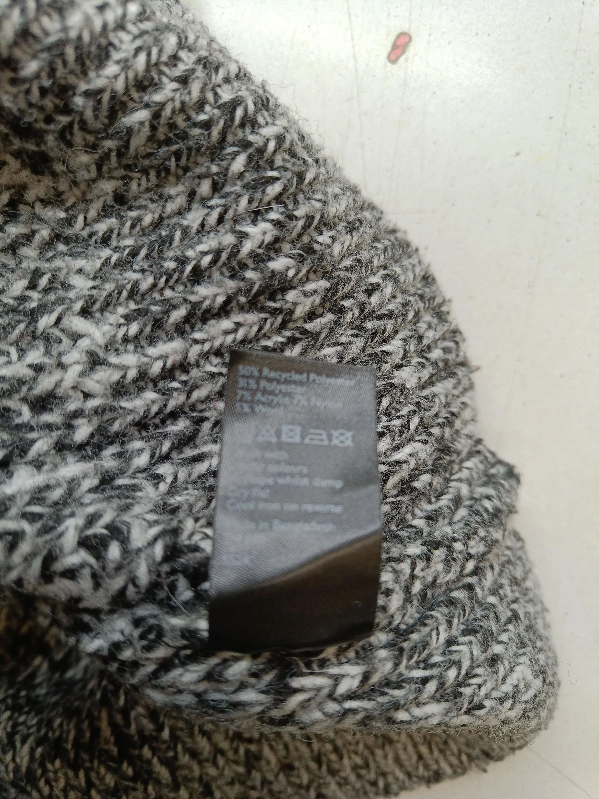 John Lewis Men's Jumper S Grey Polyester with Nylon Mock Neck Pullover - Image 6