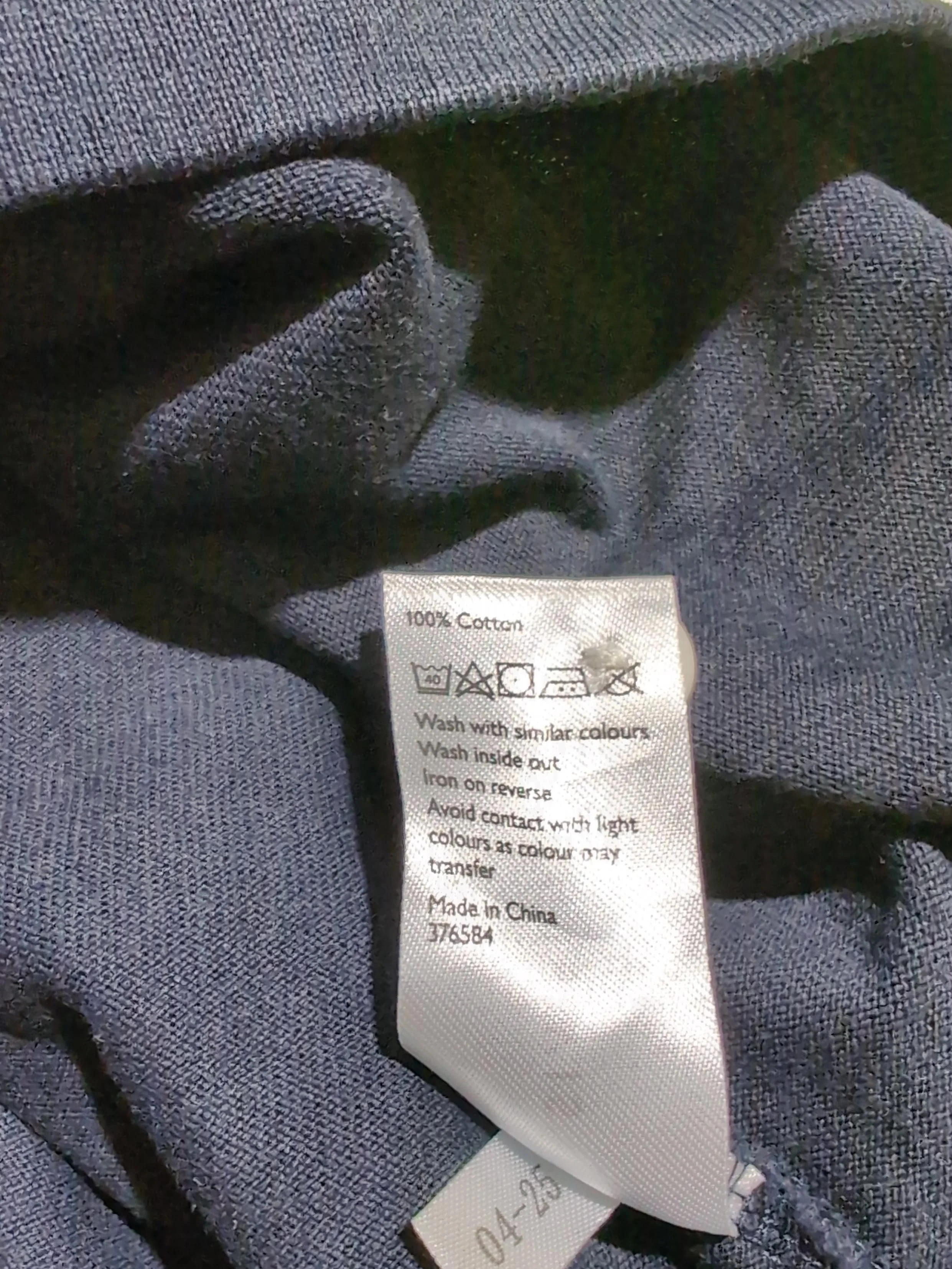 John Lewis Men's Polo S Blue 100% Cotton Basic - Image 7
