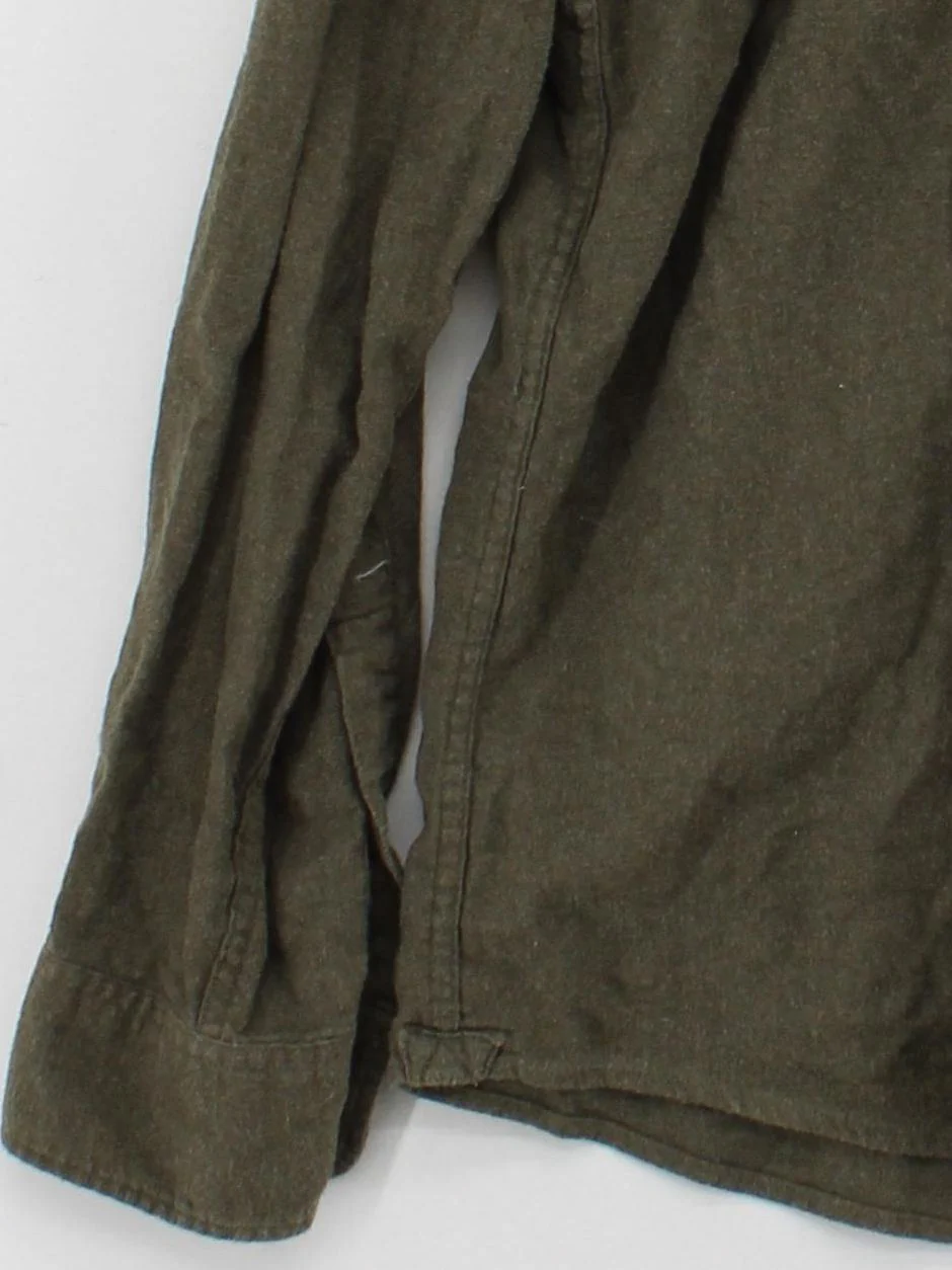 John Lewis Men's Shirt M Green 100% Cotton Basic - Image 4