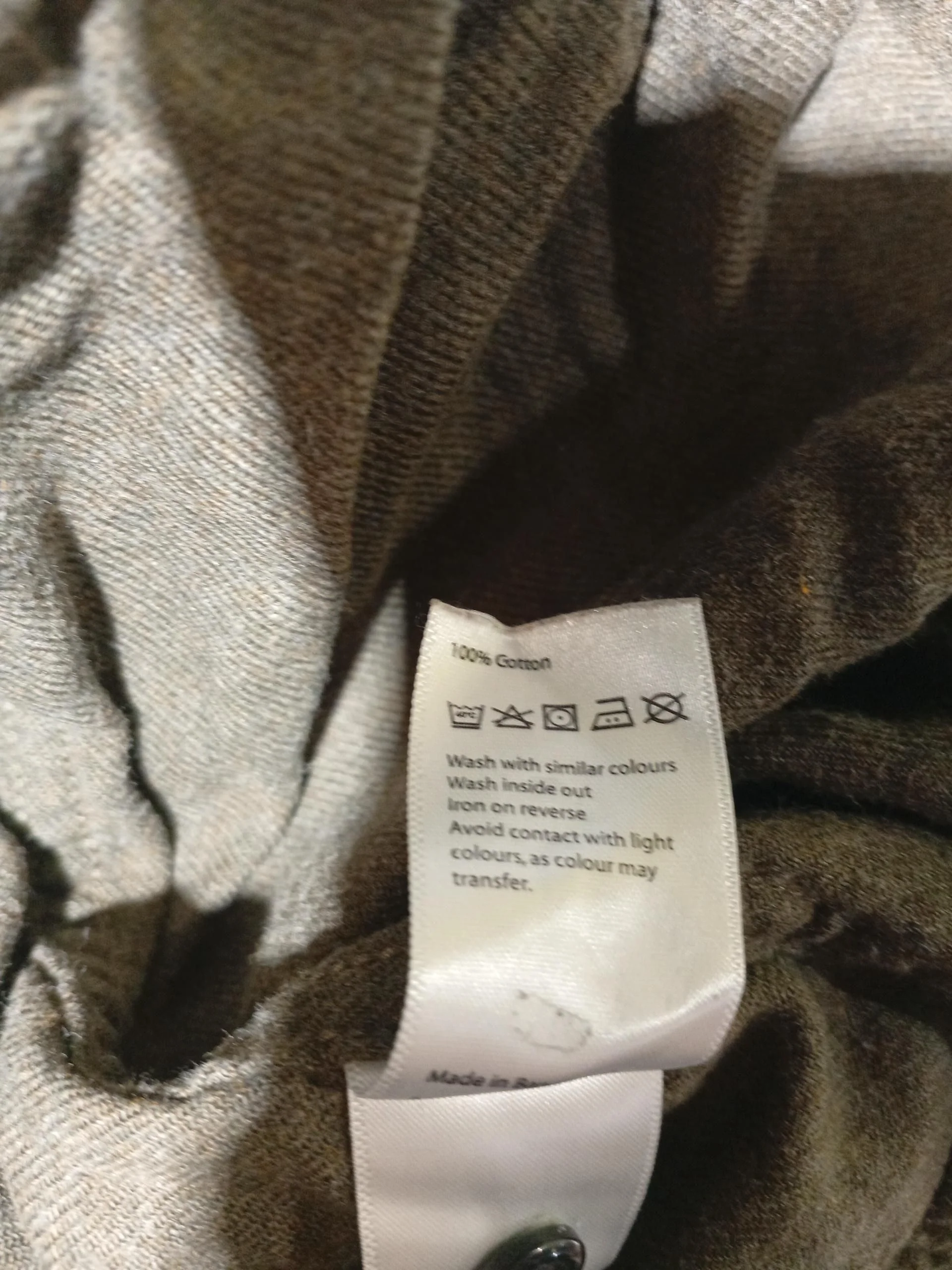 John Lewis Men's Shirt M Green 100% Cotton Basic - Image 6