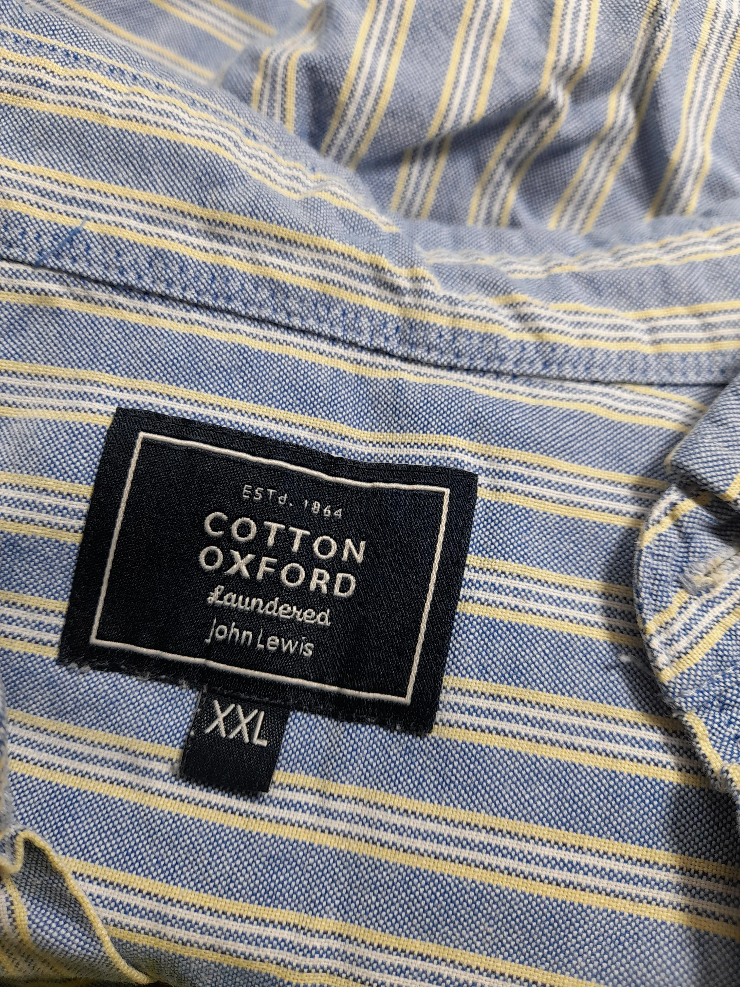 John Lewis Men's Shirt XXL Multi Striped 100% Cotton Basic - Image 5