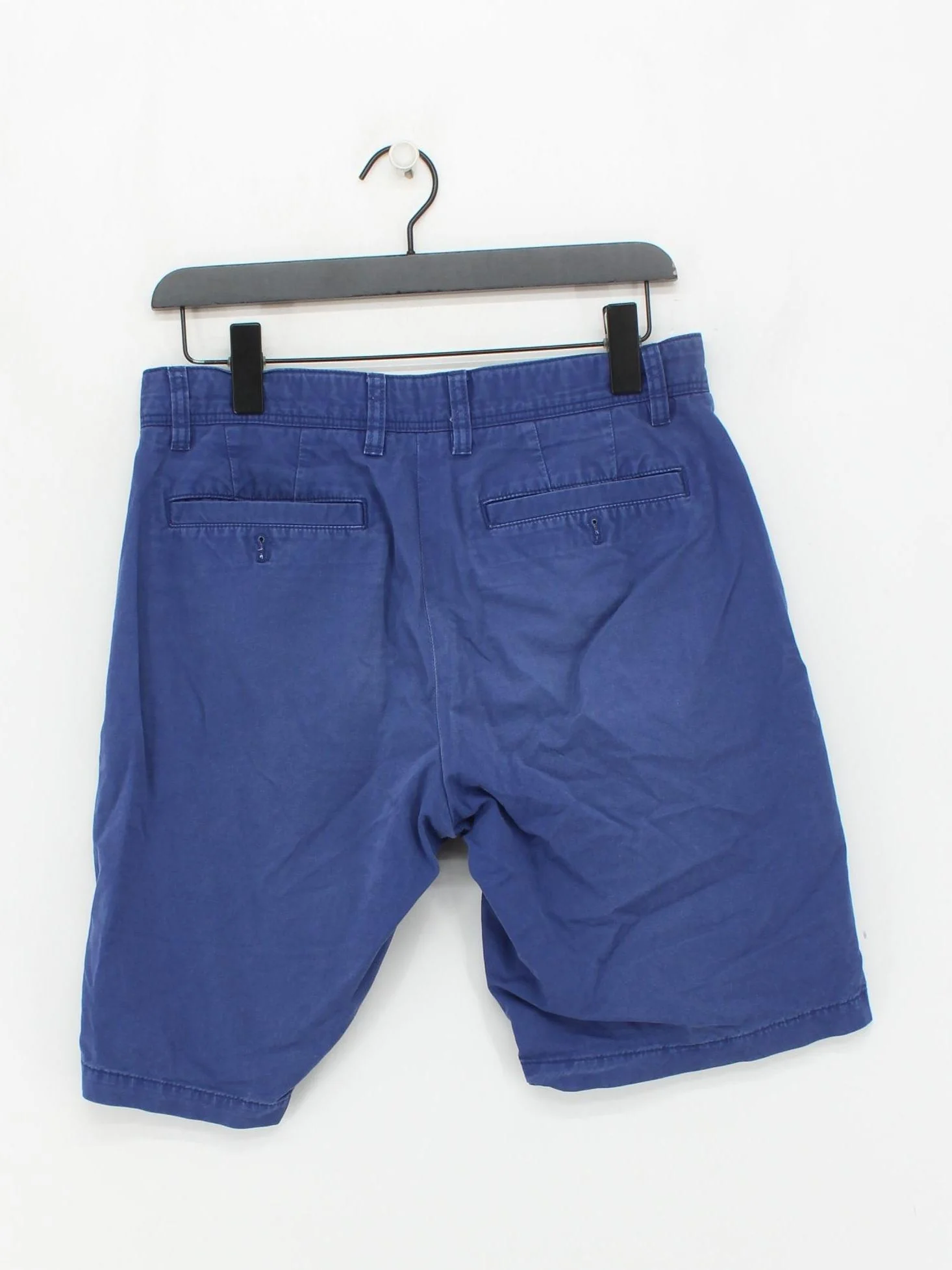 John Lewis Men's Shorts M Blue 100% Cotton Chino - Image 2