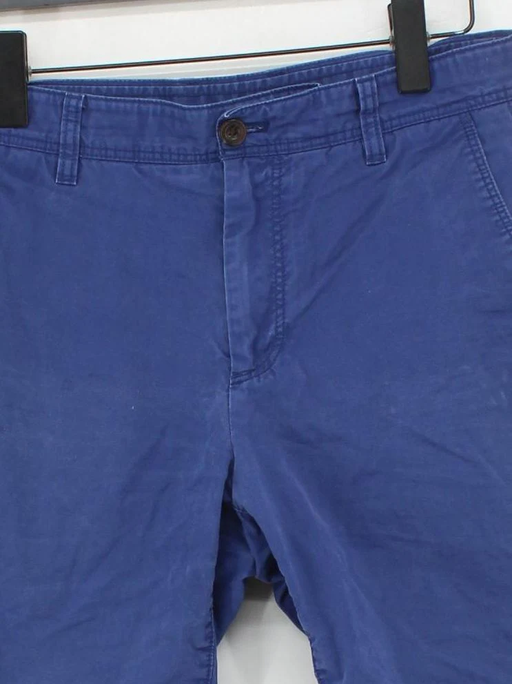 John Lewis Men's Shorts M Blue 100% Cotton Chino - Image 3