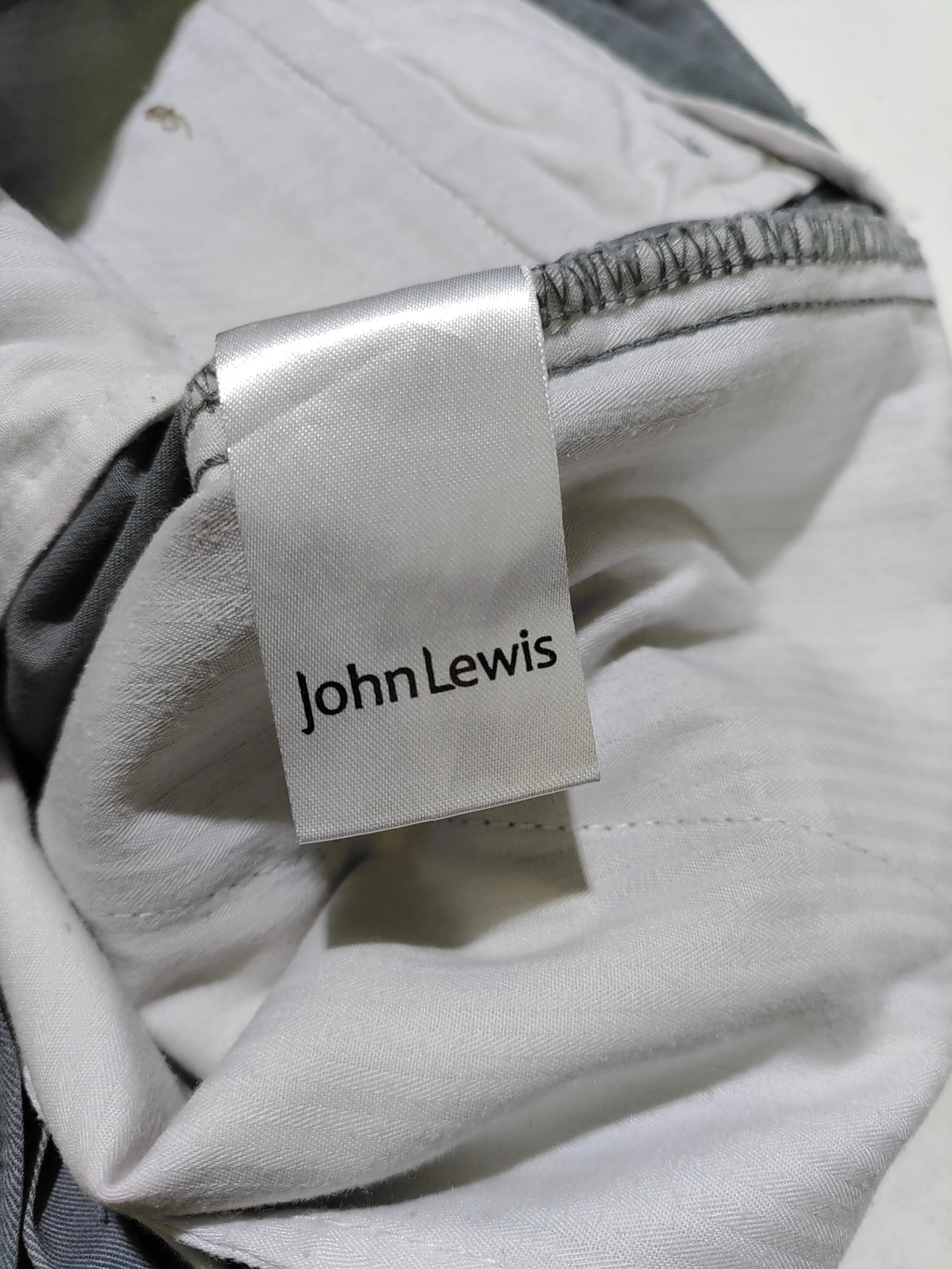 John Lewis Men's Shorts W 32 in Grey 100% Cotton Chino - Image 6