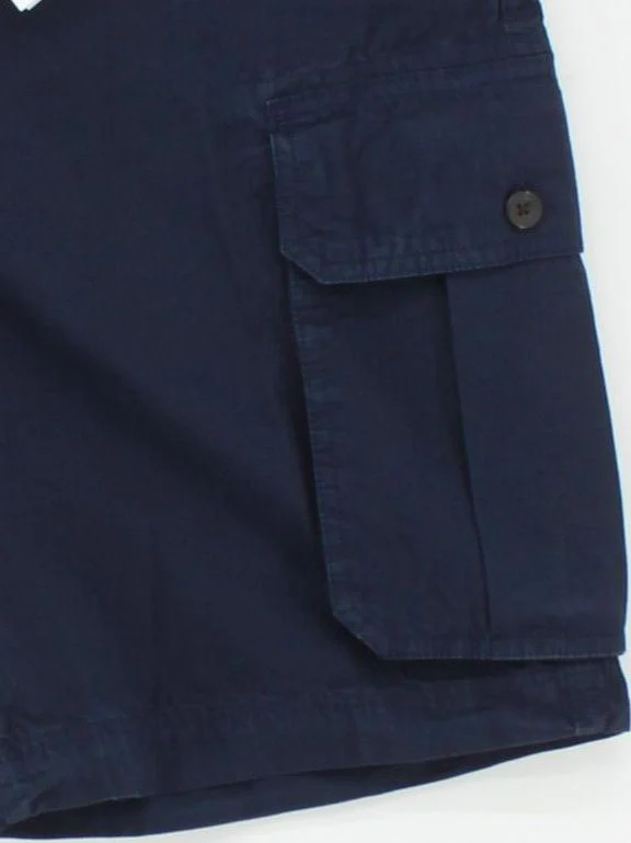 John Lewis Men's Shorts W 40 in Blue 100% Cotton Cargo - Image 4