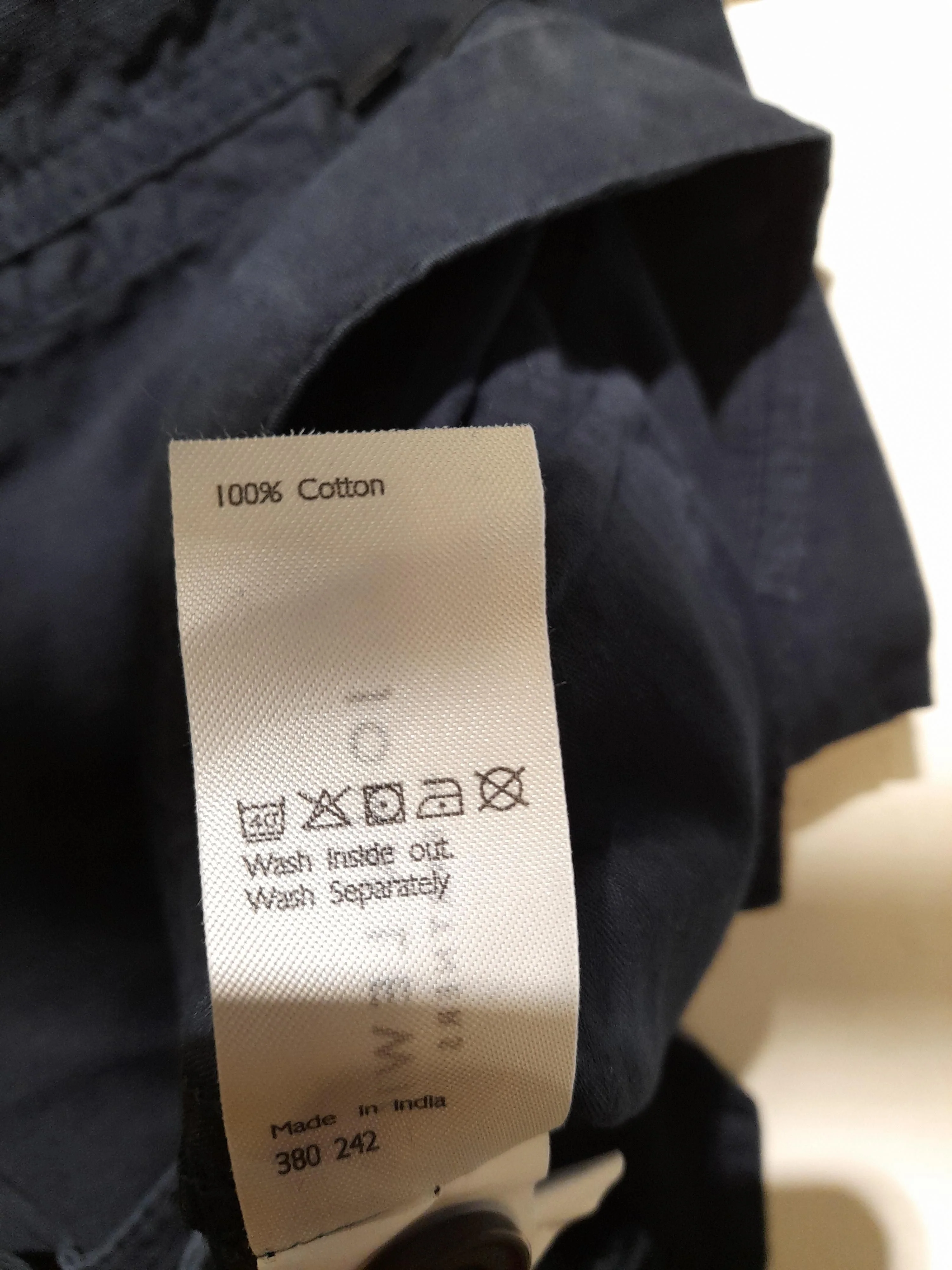 John Lewis Men's Shorts W 40 in Blue 100% Cotton Cargo - Image 6