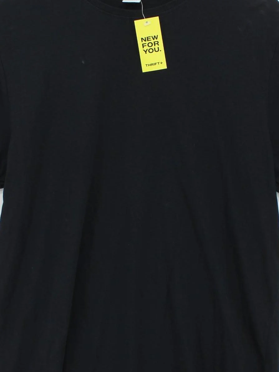 John Lewis Men's T-Shirt M Black 100% Cotton Basic - Image 3