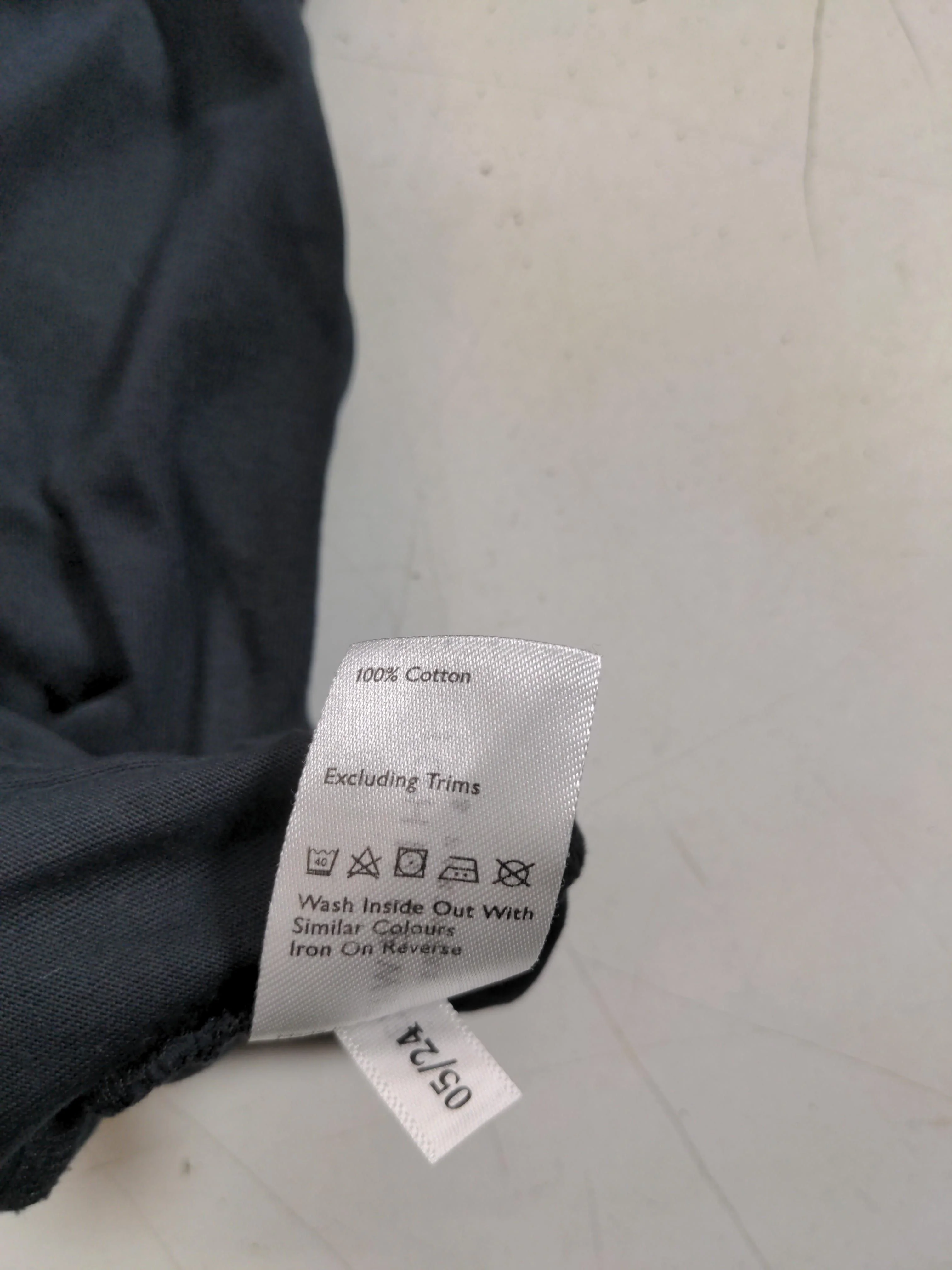 John Lewis Men's T-Shirt M Black 100% Cotton Basic - Image 7