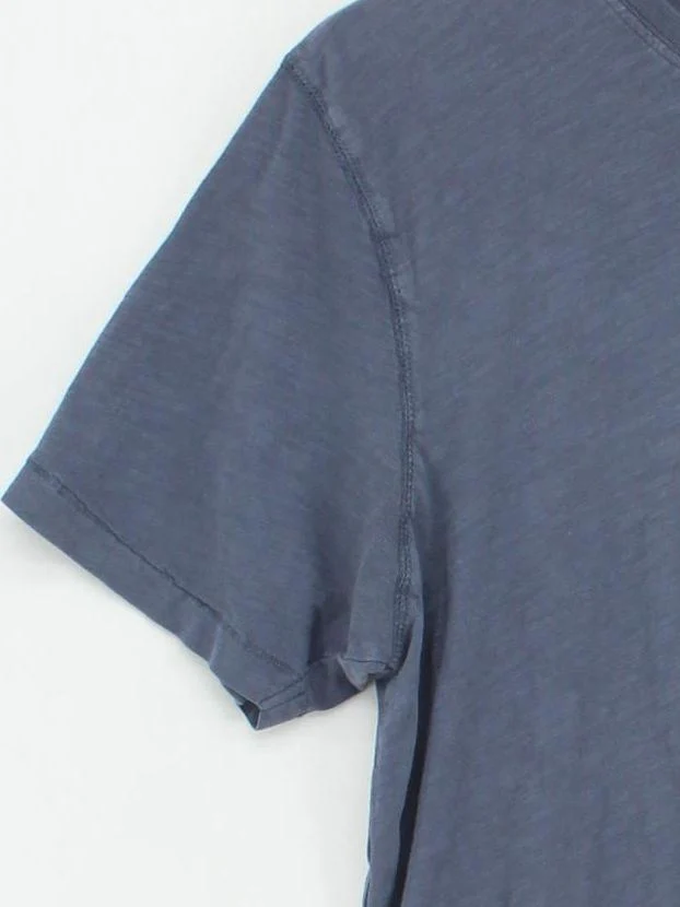 John Lewis Men's T-Shirt M Blue 100% Cotton Basic - Image 4