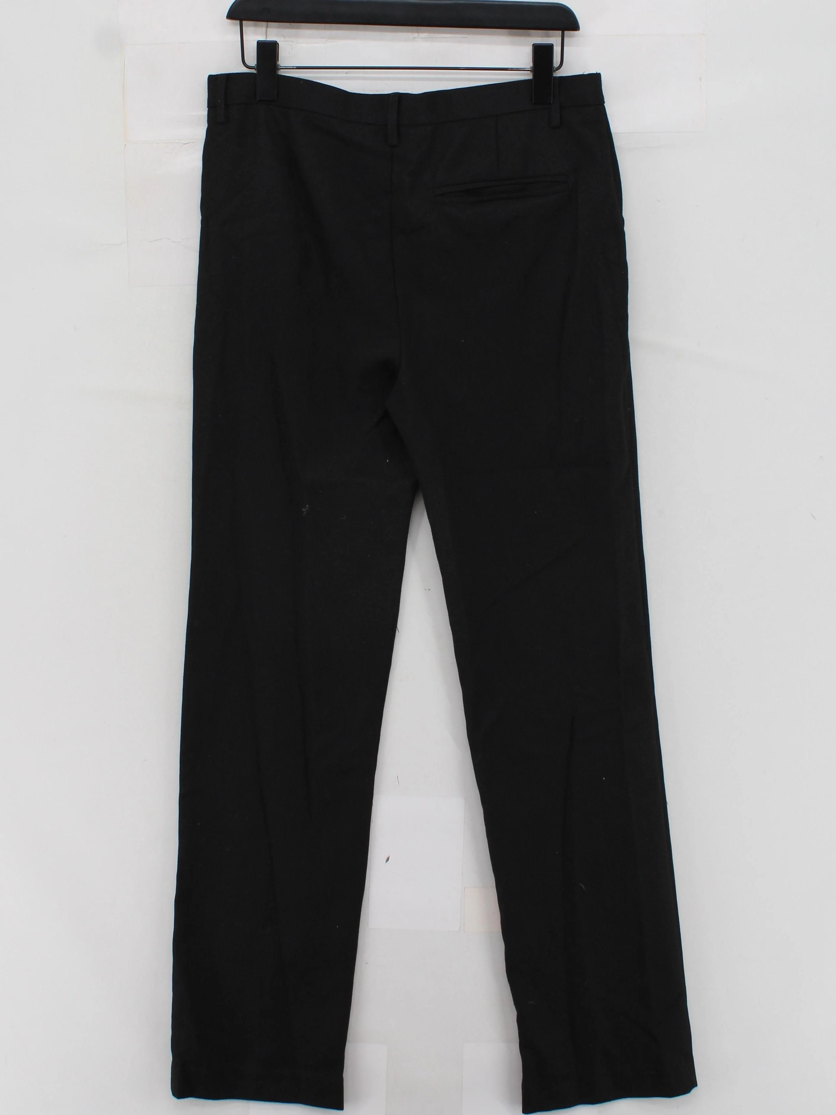 John Lewis Men's Trousers W 32 in Black Polyester with Viscose Straight Capri - Image 2