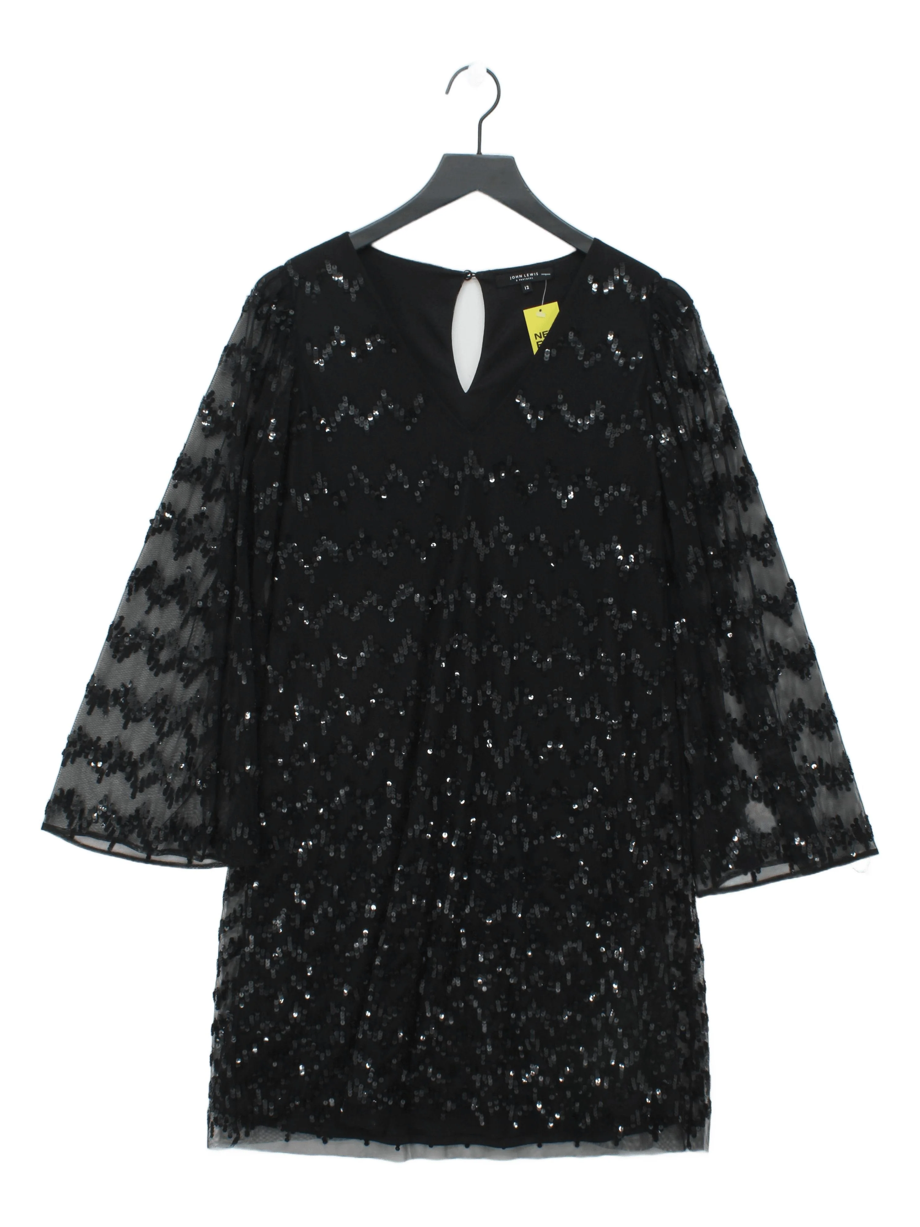 John Lewis Mini Dress UK12 in Black