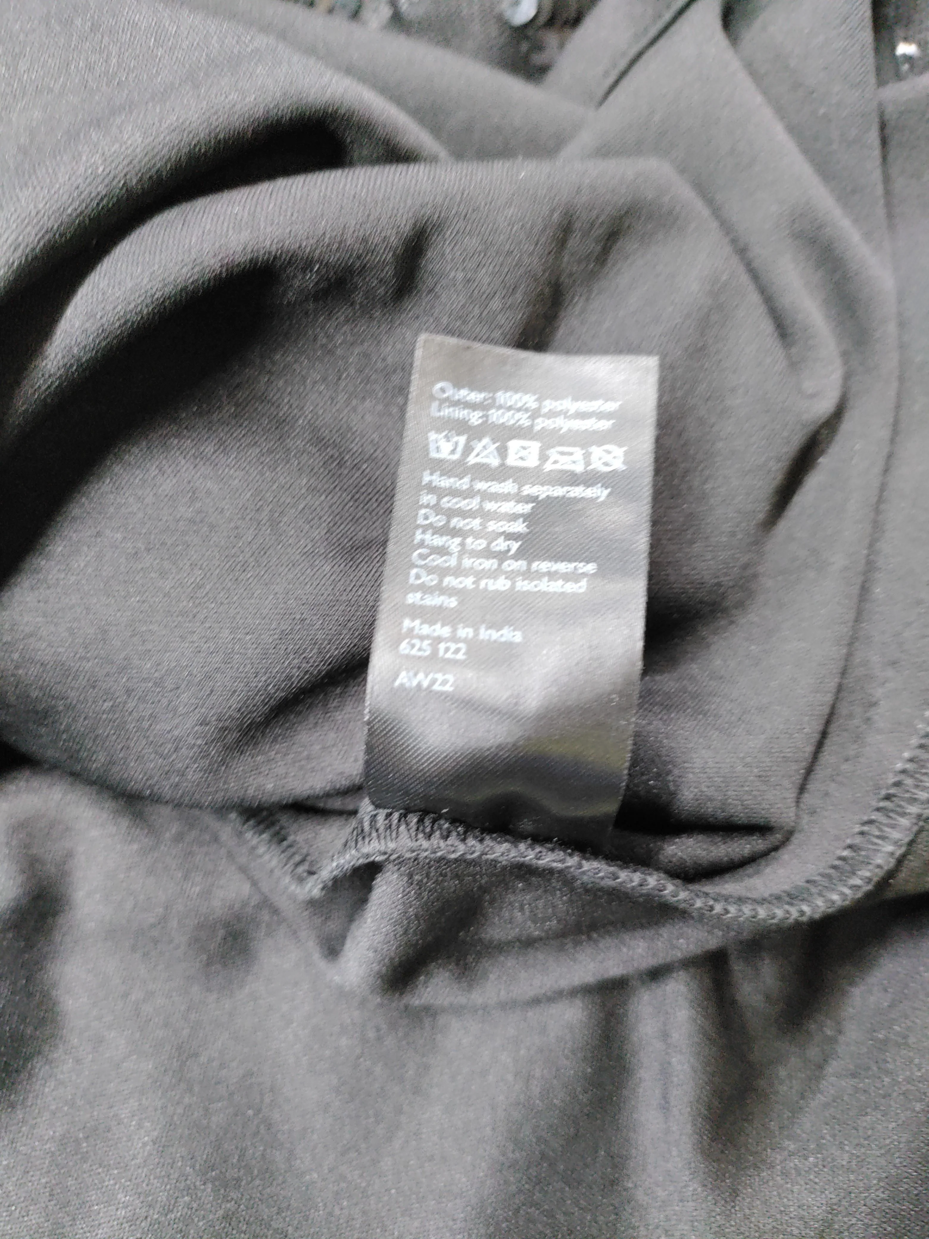 John Lewis Mini Dress UK12 in Black - Image 6