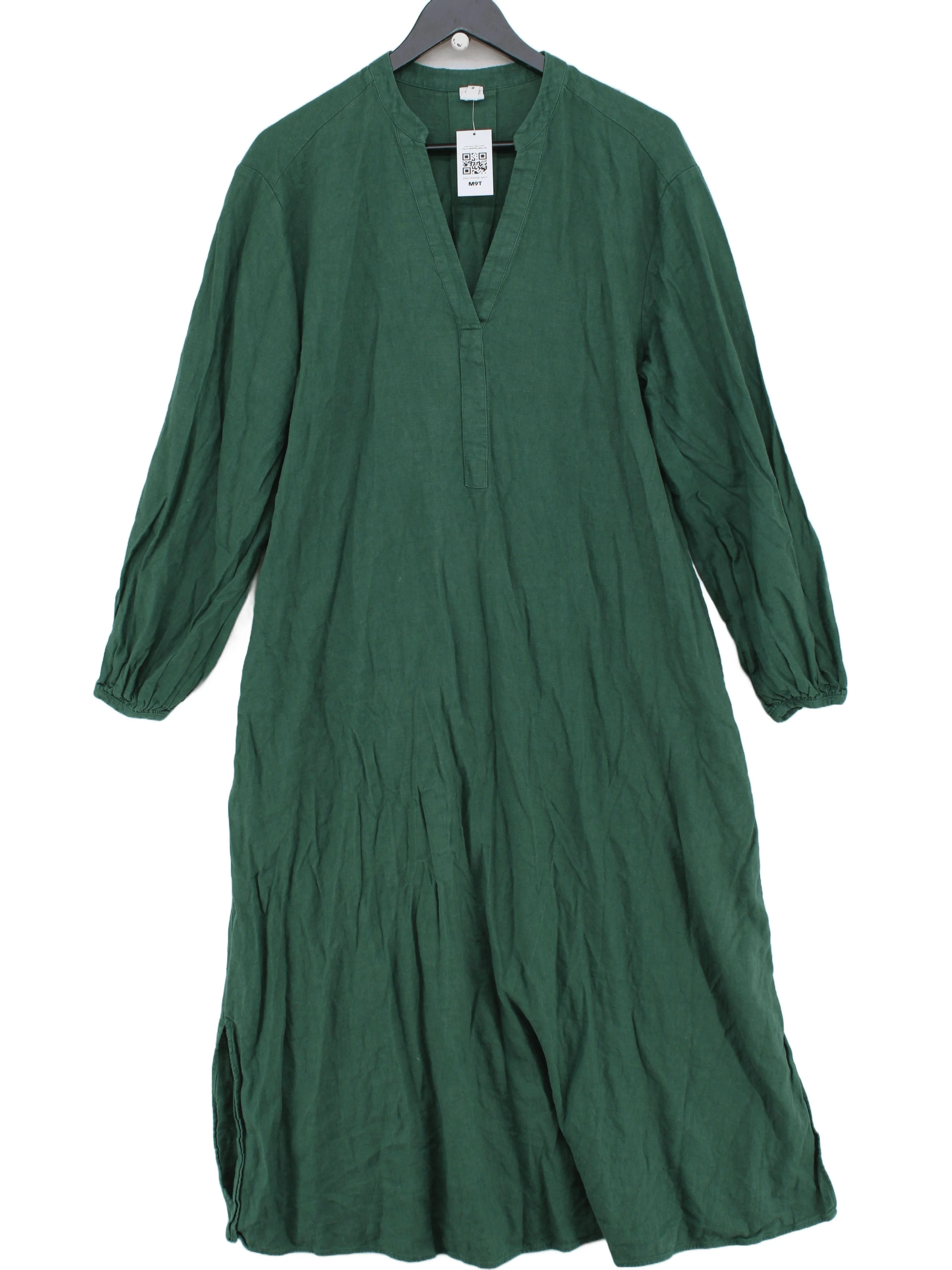 John Lewis Shirt Maxi Dress UK14 in Green
