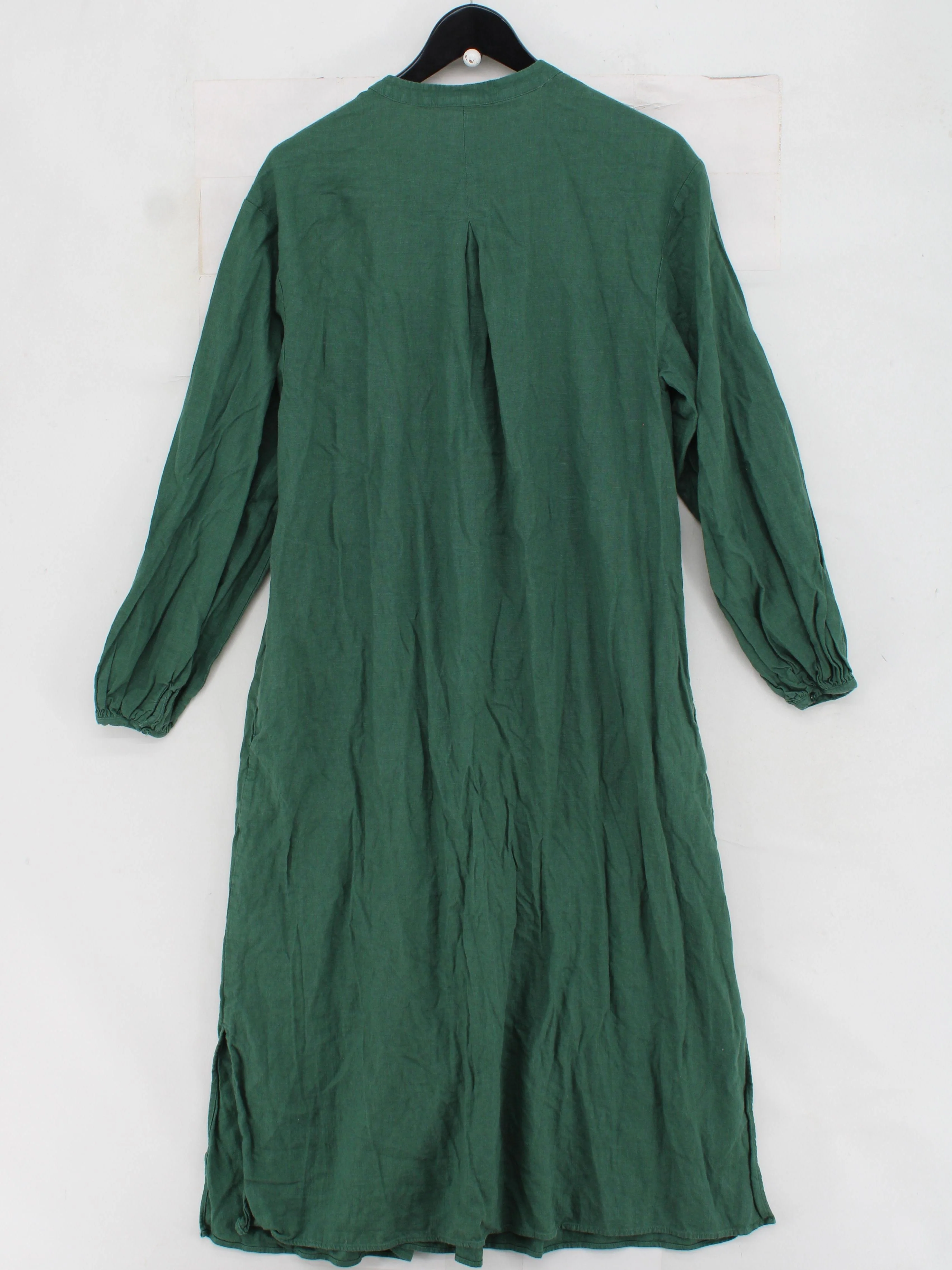 John Lewis Shirt Maxi Dress UK14 in Green - Image 2