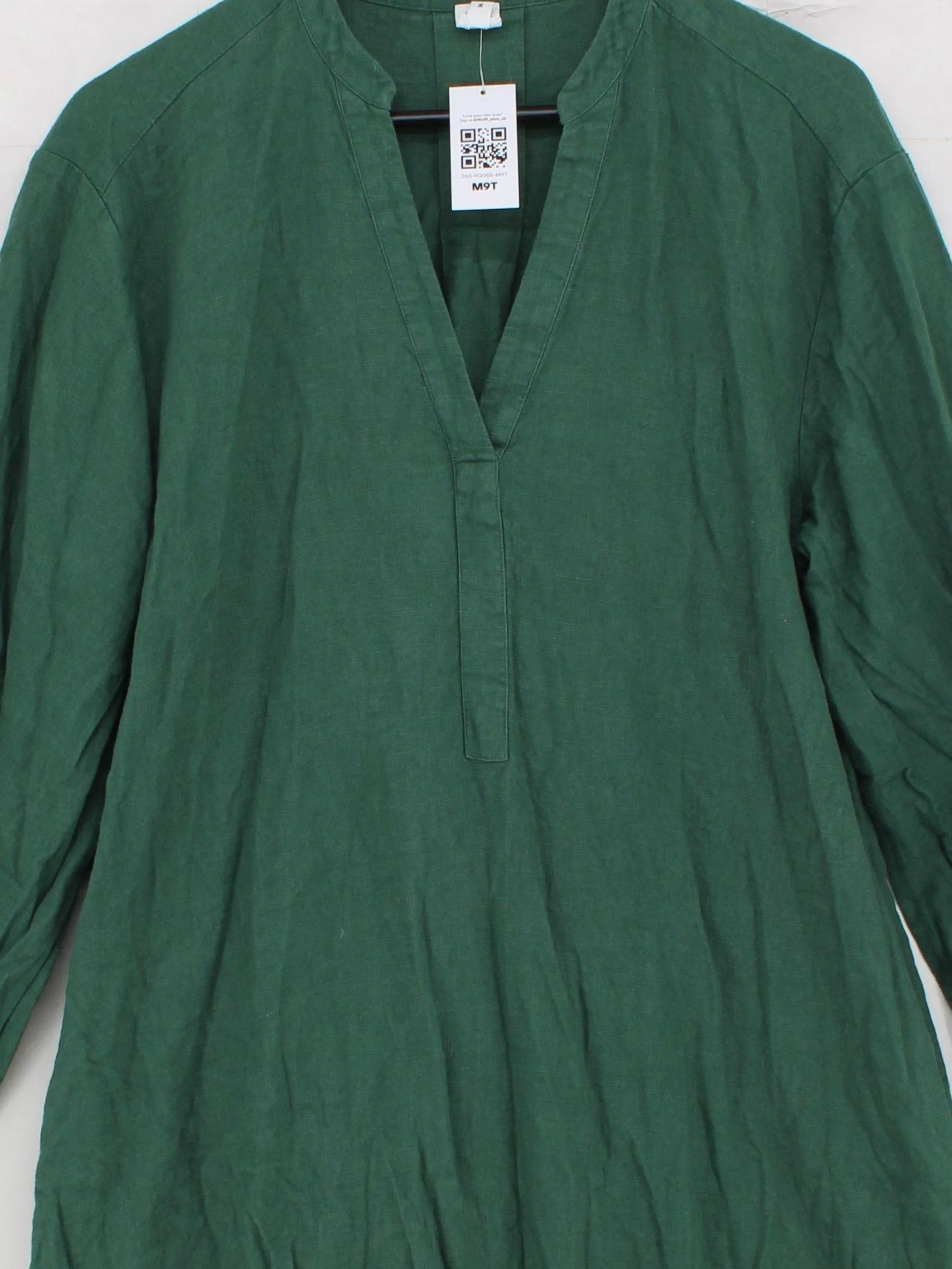 John Lewis Shirt Maxi Dress UK14 in Green - Image 3