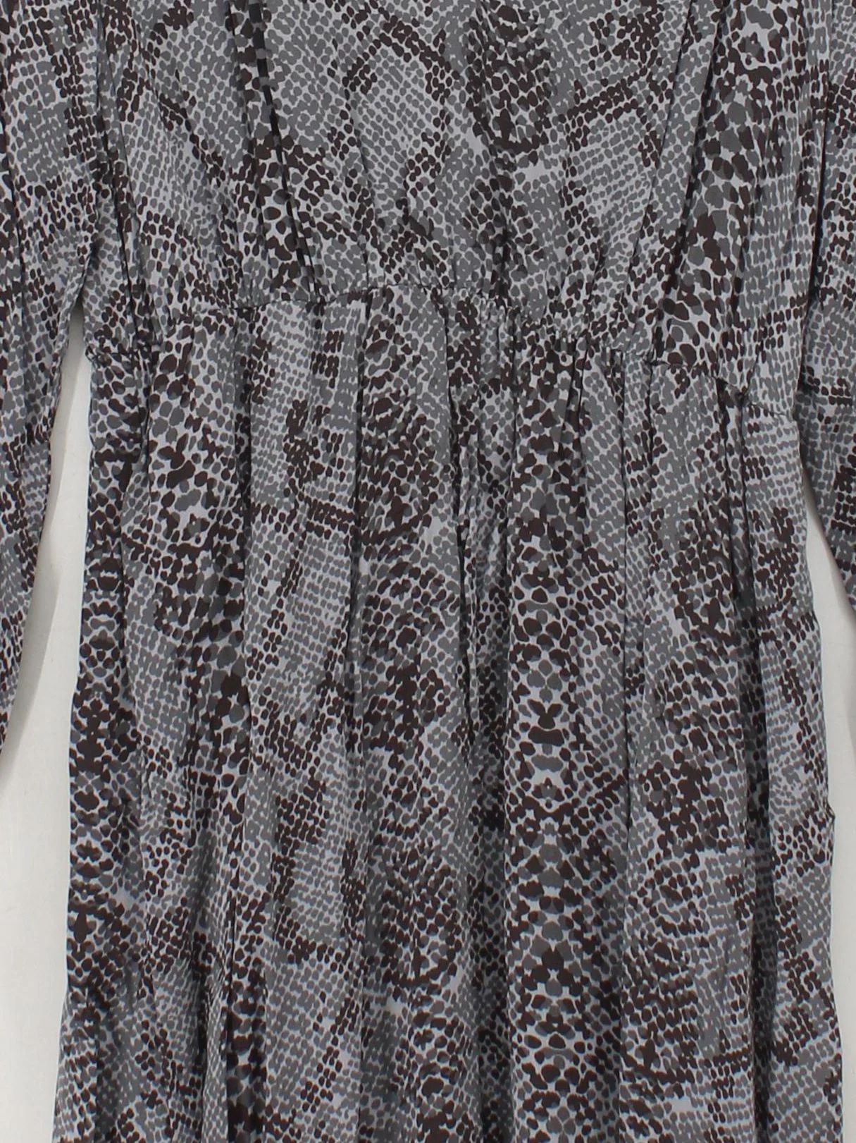 John Lewis Shirt Midi Dress UK10 in Grey - Image 3