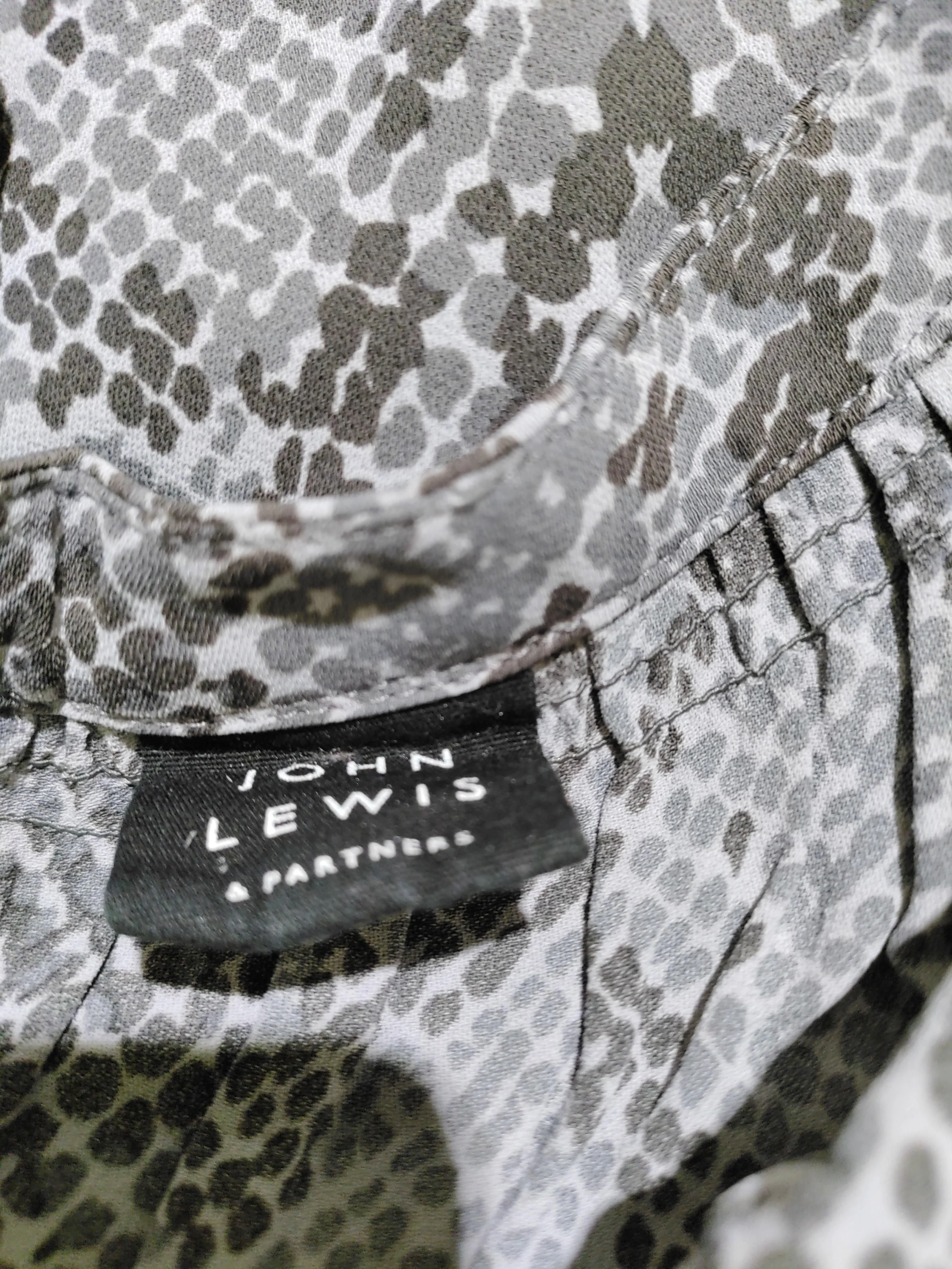 John Lewis Shirt Midi Dress UK10 in Grey - Image 6