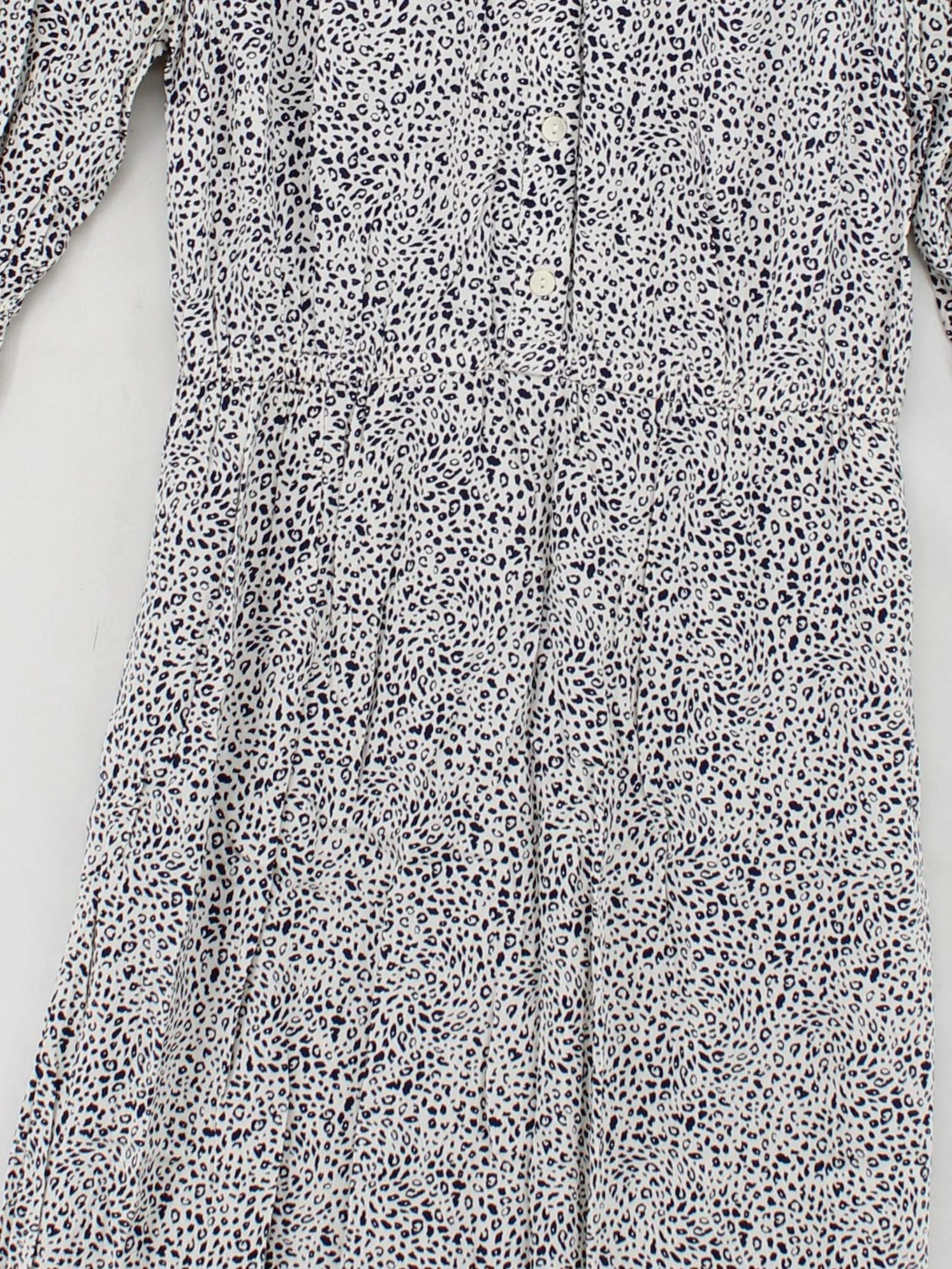 John Lewis Shirt Midi Dress UK12 in Cream - Image 3