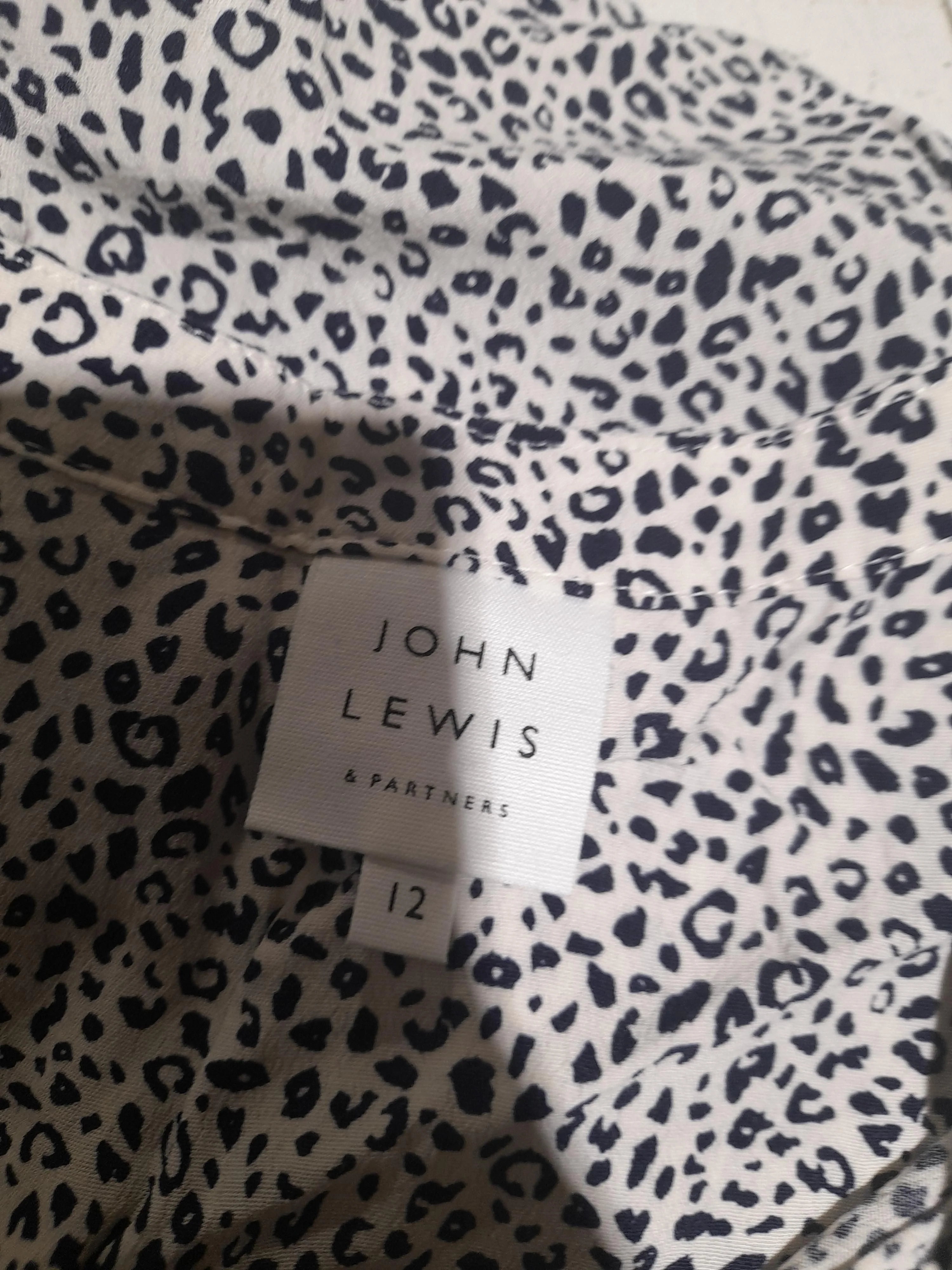 John Lewis Shirt Midi Dress UK12 in Cream - Image 5