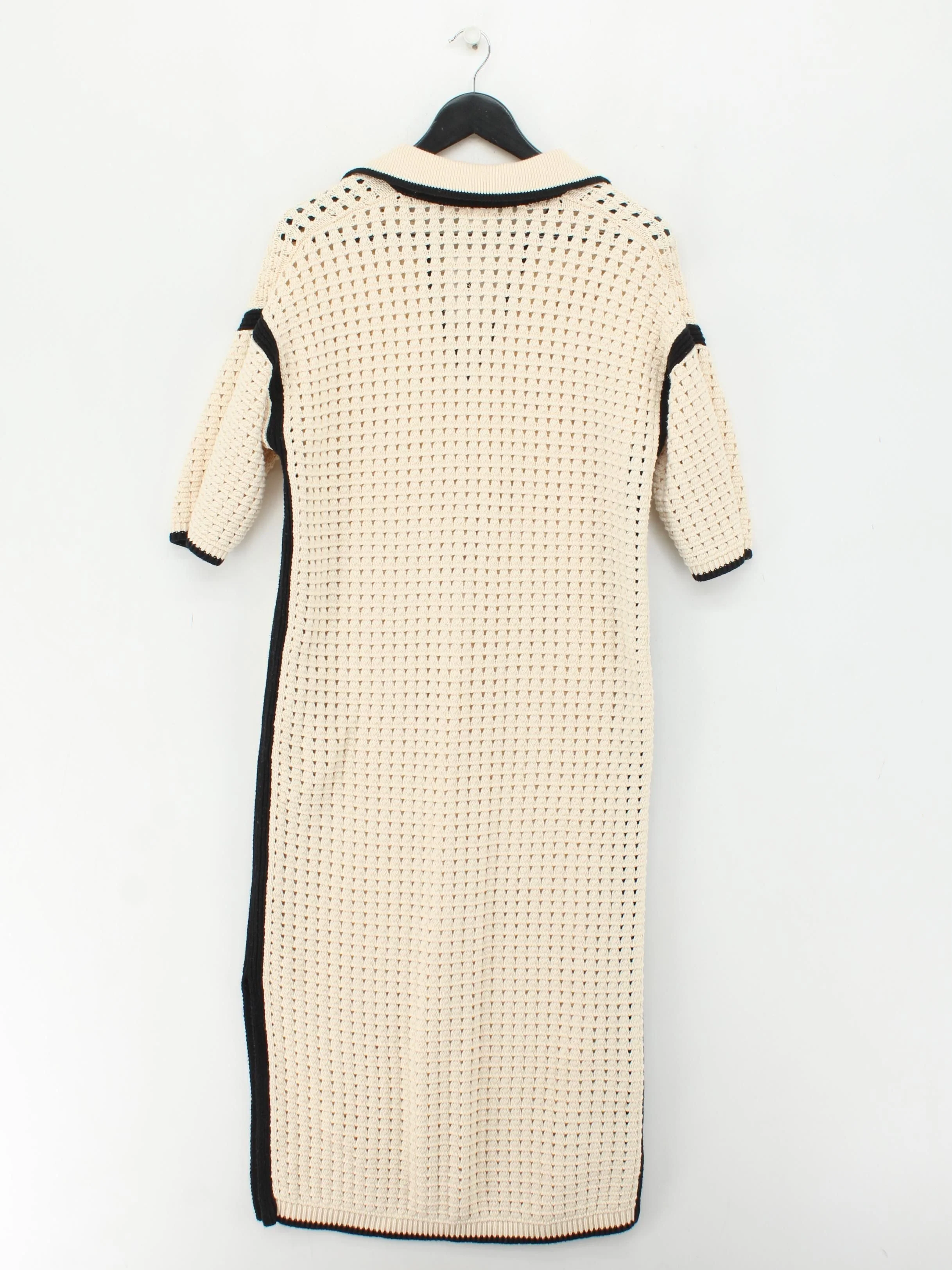 John Lewis Shirt Midi Dress UK14 in Cream - Image 2