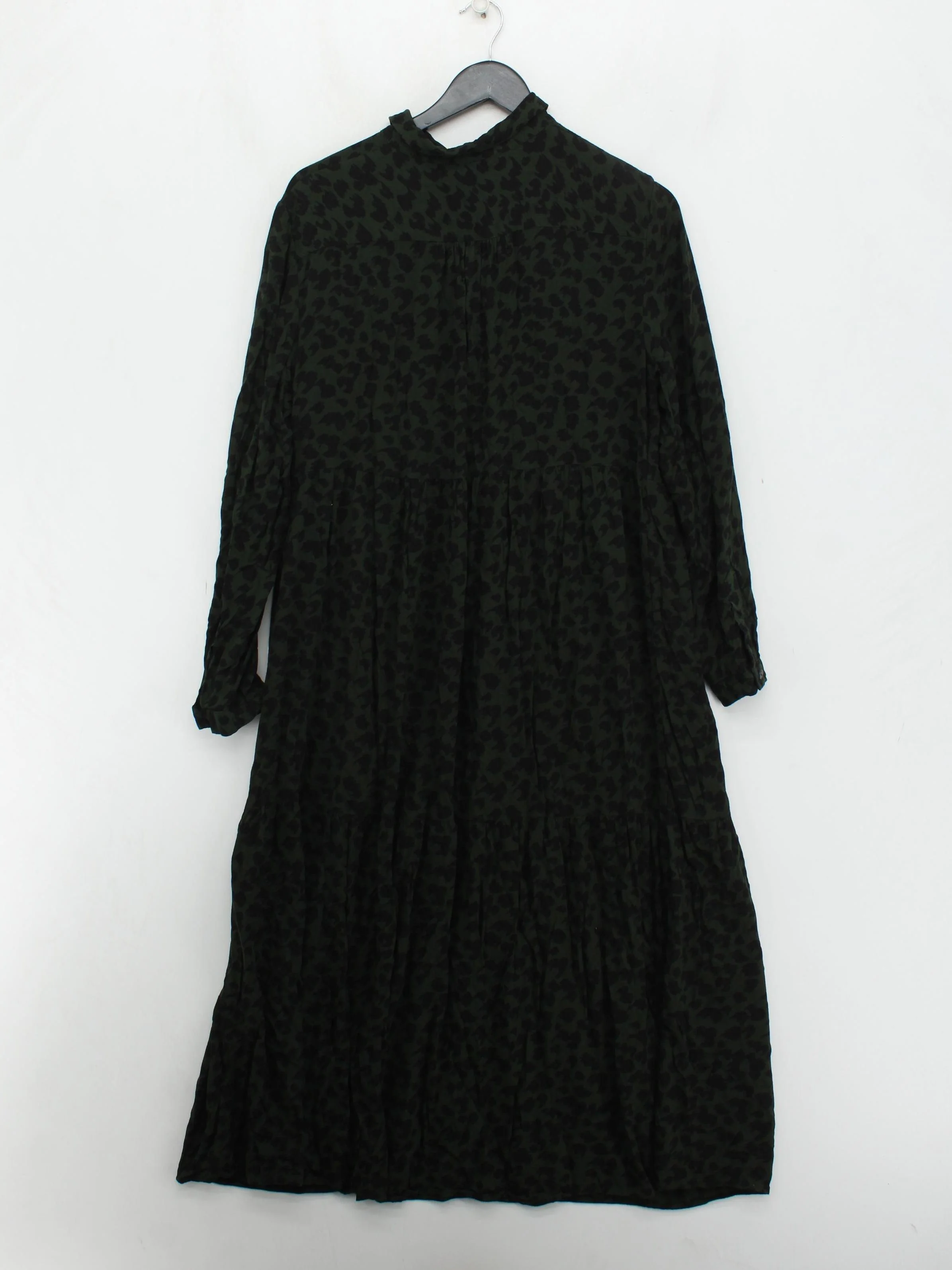 John Lewis Shirt Midi Dress UK14 in Green - Image 2