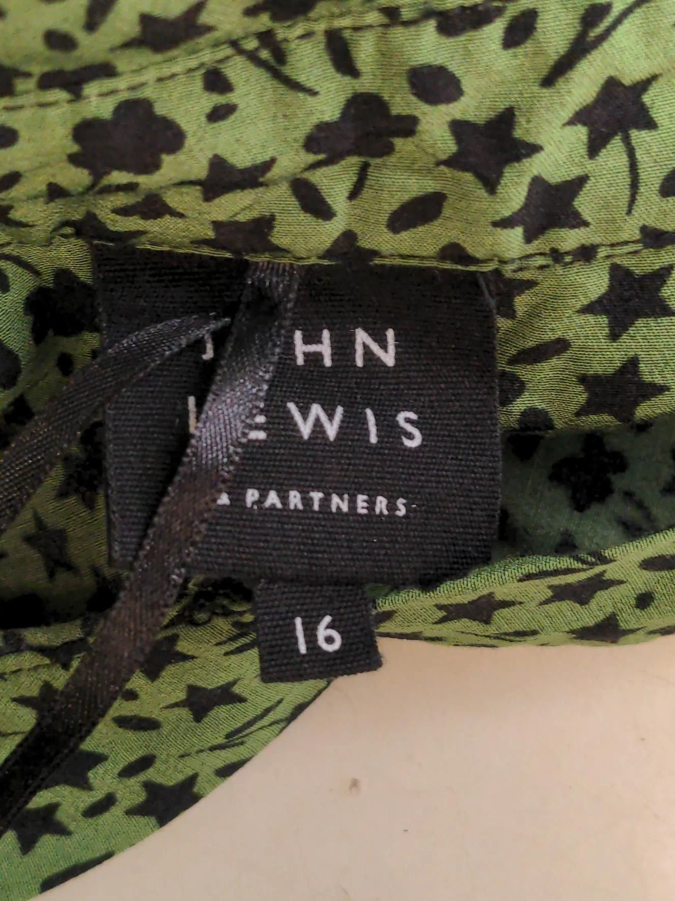 John Lewis Shirt Midi Dress UK16 in Green - Image 5