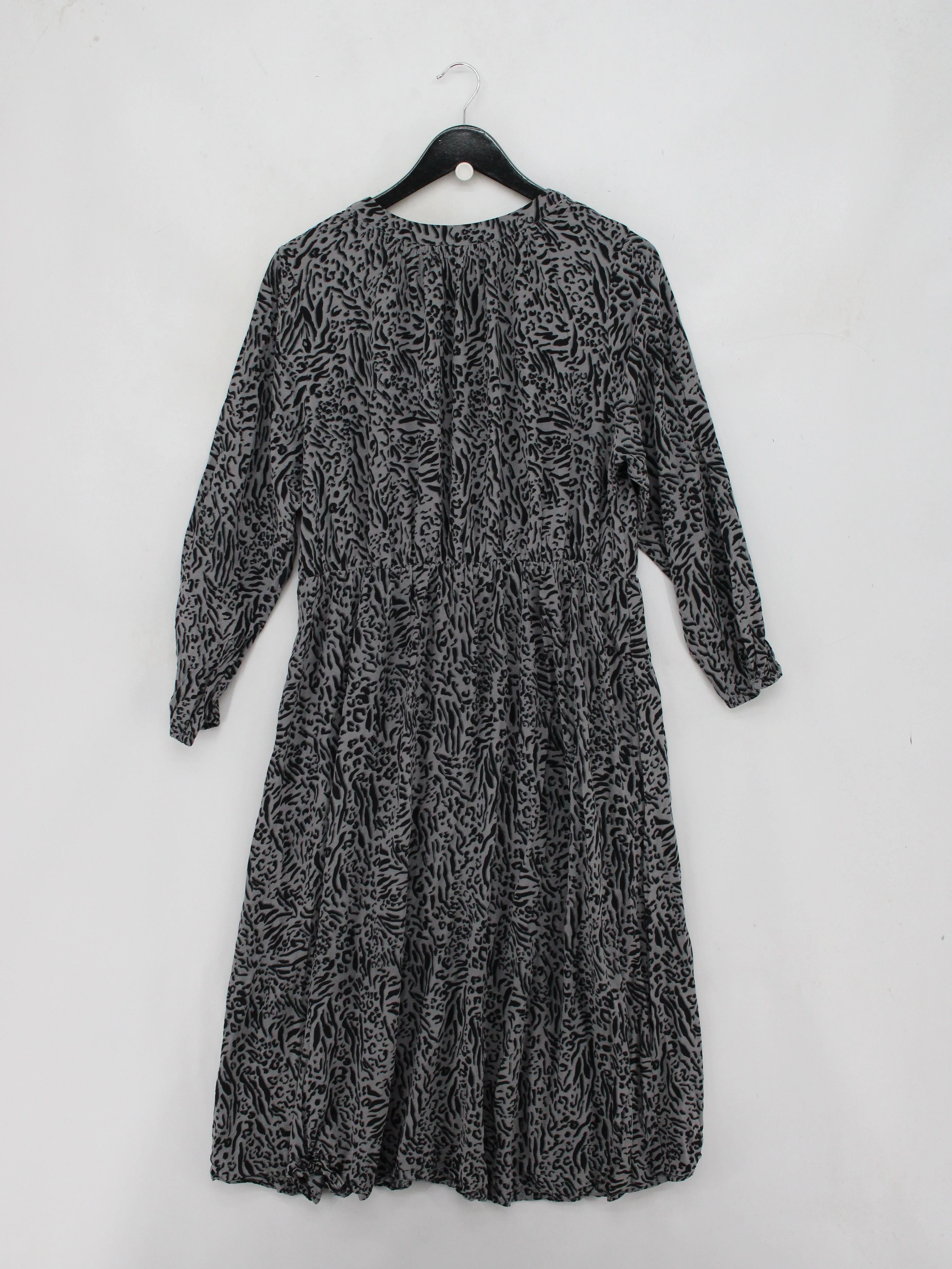 John Lewis Shirt Midi Dress UK16 in Grey - Image 2
