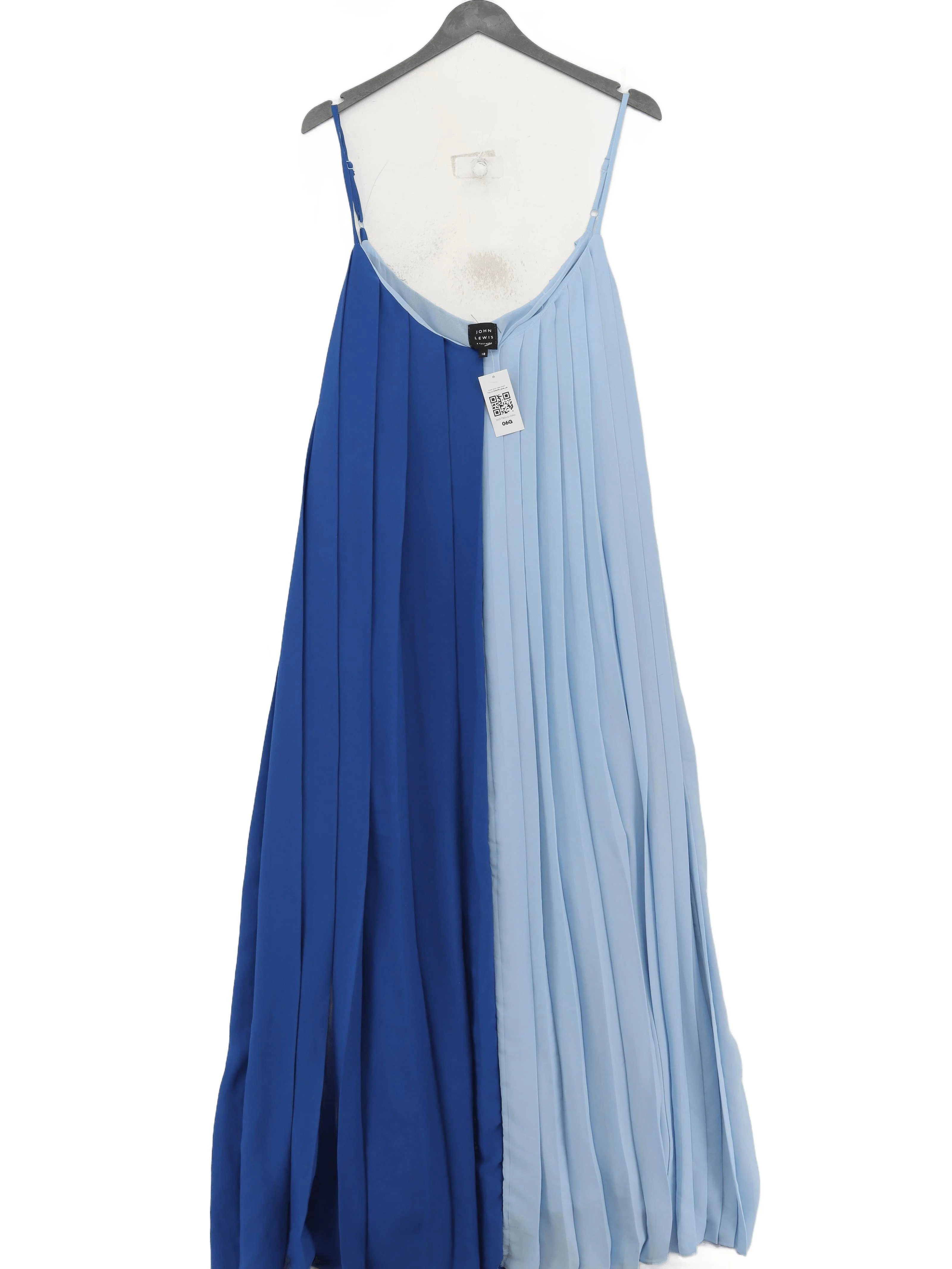 John Lewis Slip Maxi Dress UK18 in Blue