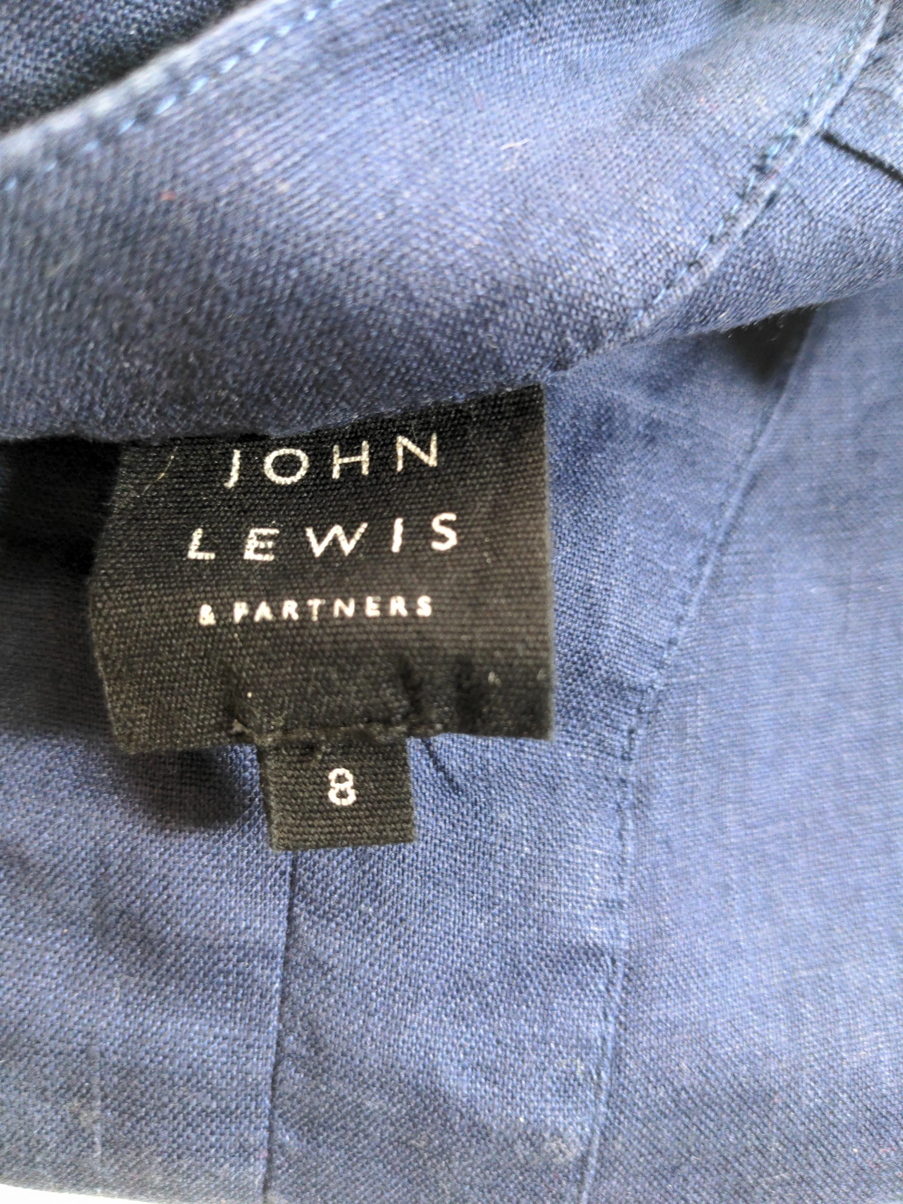 John Lewis T-Shirt Mini Dress UK8 in Blue - Image 5