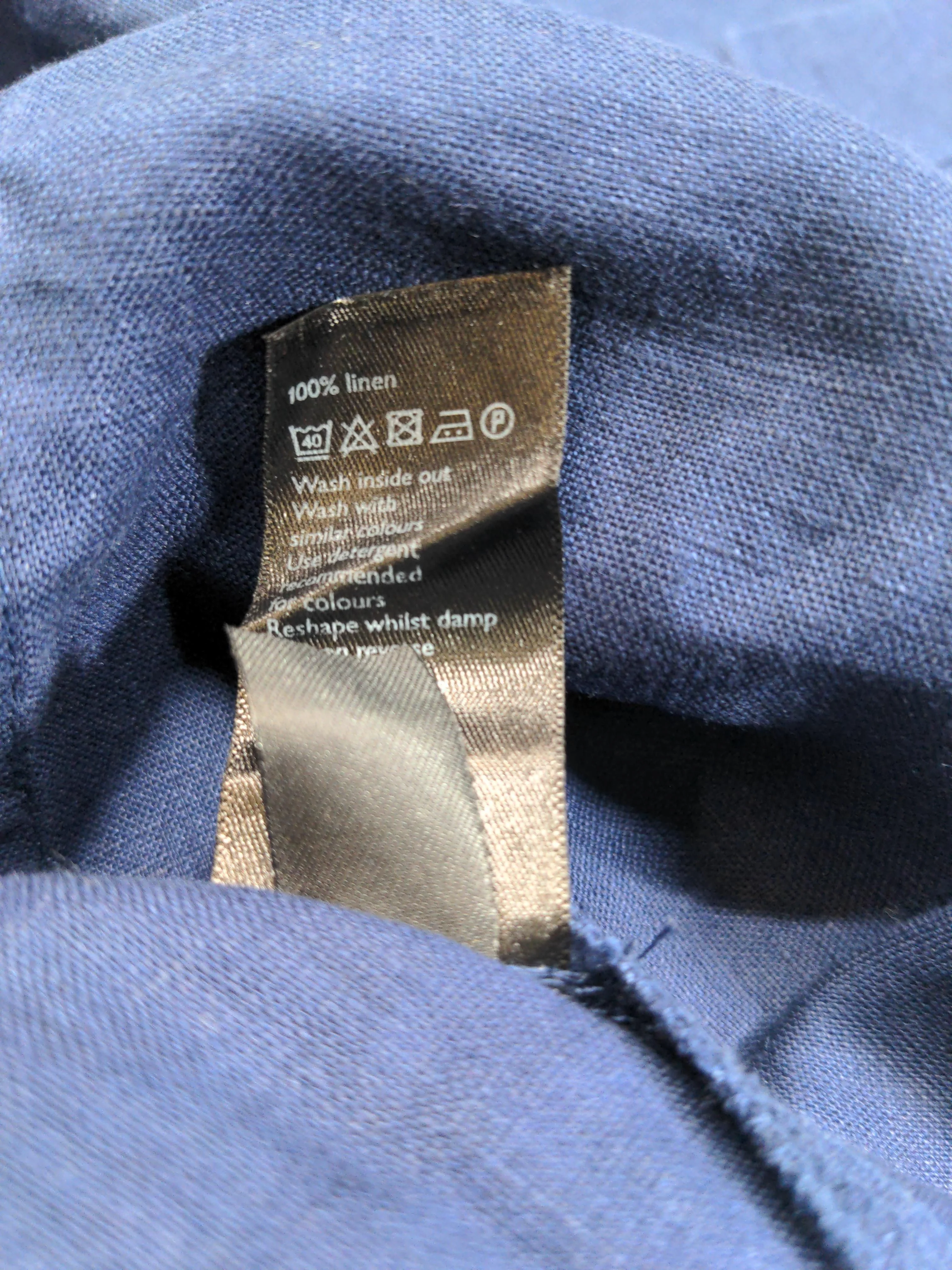 John Lewis T-Shirt Mini Dress UK8 in Blue - Image 6