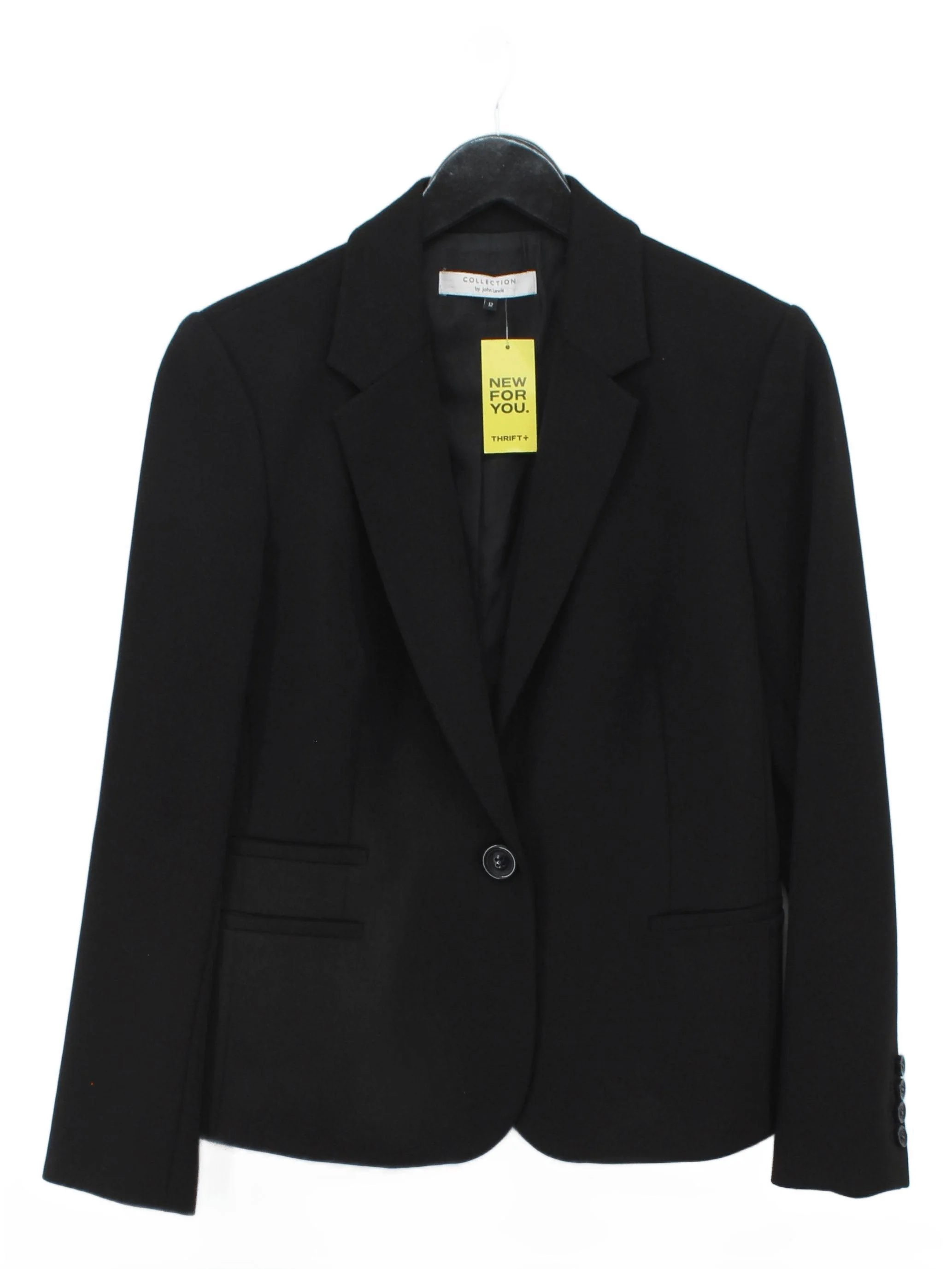 John Lewis Women's Blazer UK 12 Black Viscose