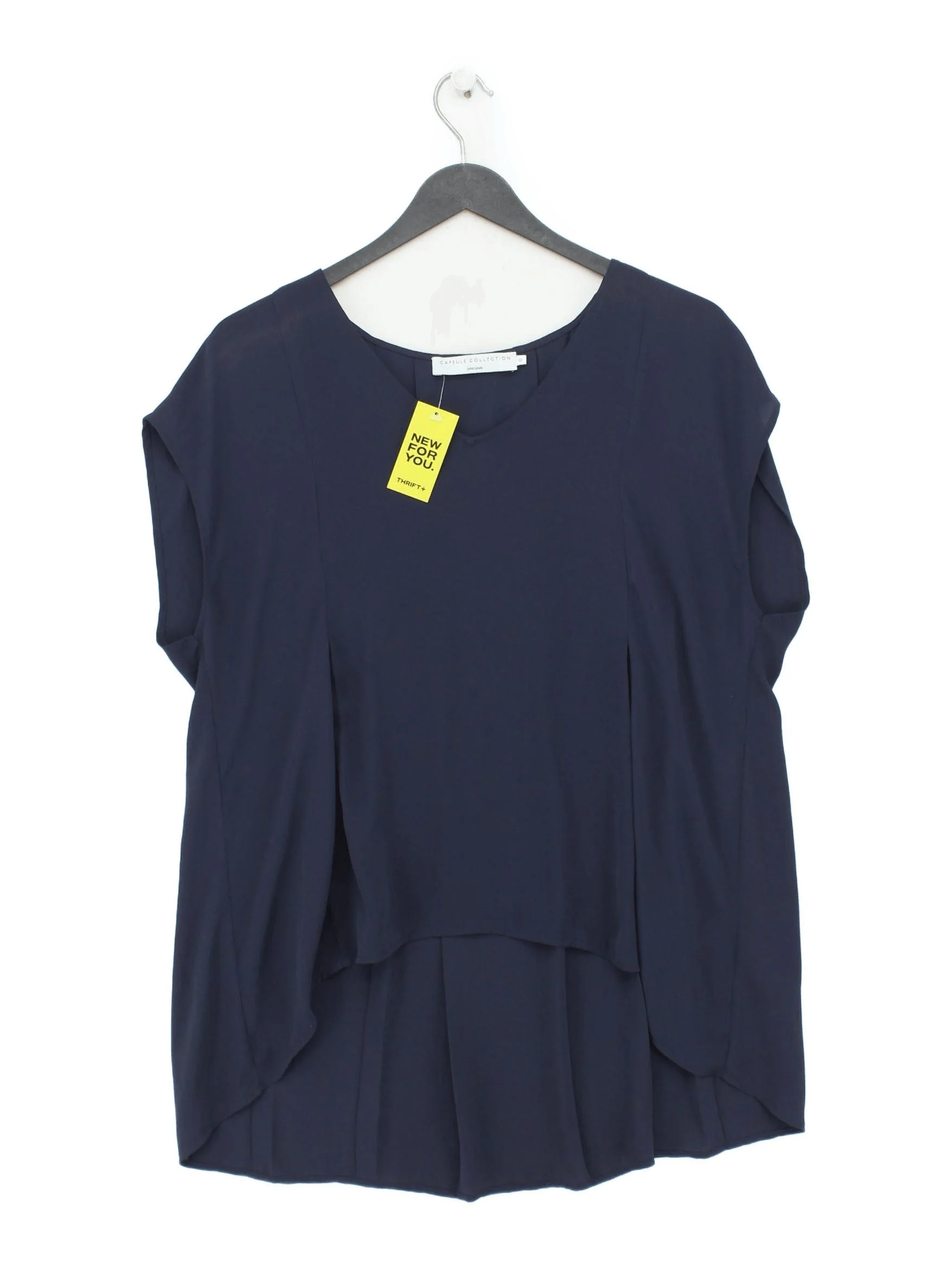 John Lewis Women's Blouse UK 12 Blue 100% Polyester Basic