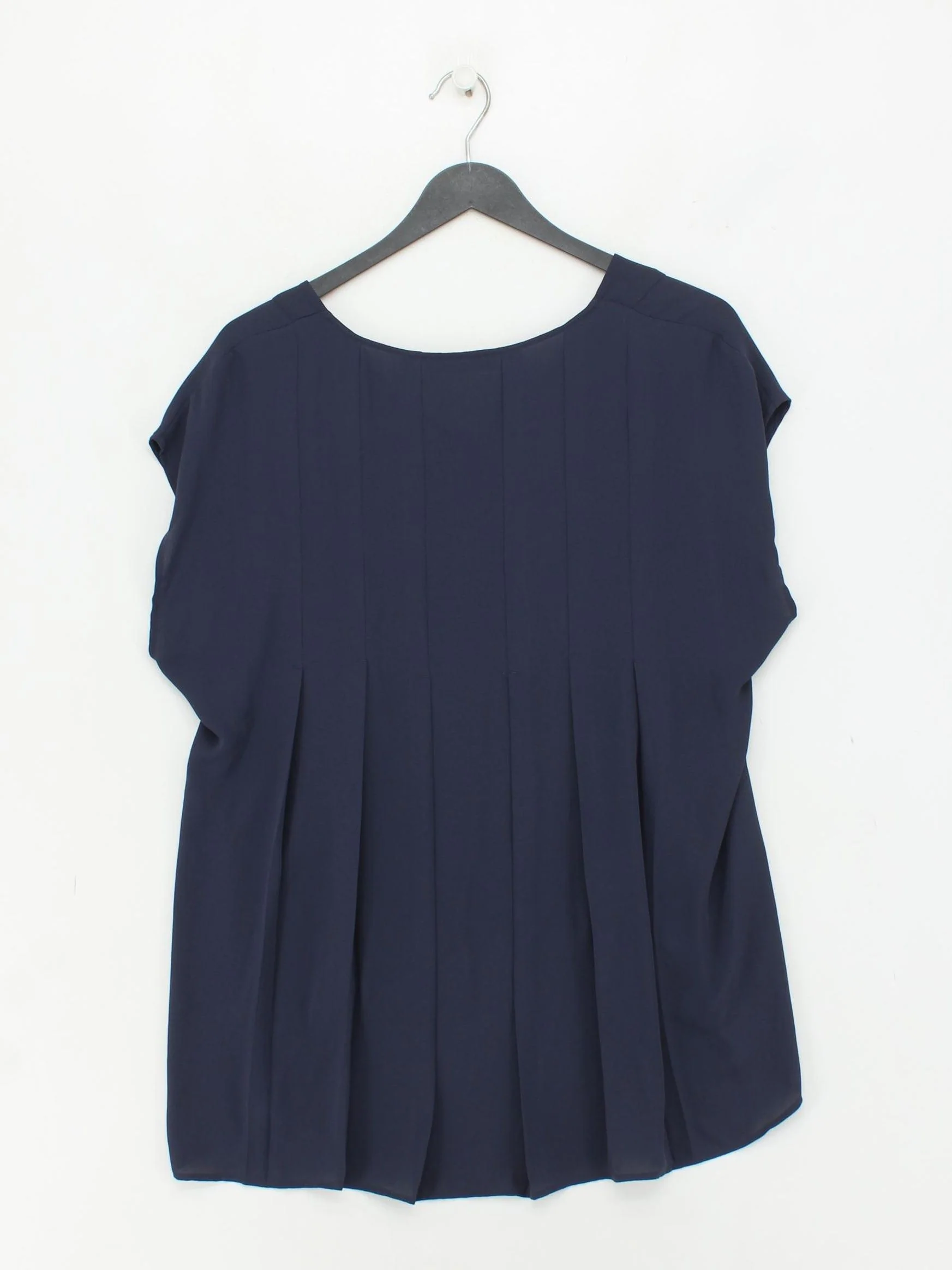 John Lewis Women's Blouse UK 12 Blue 100% Polyester Basic - Image 2