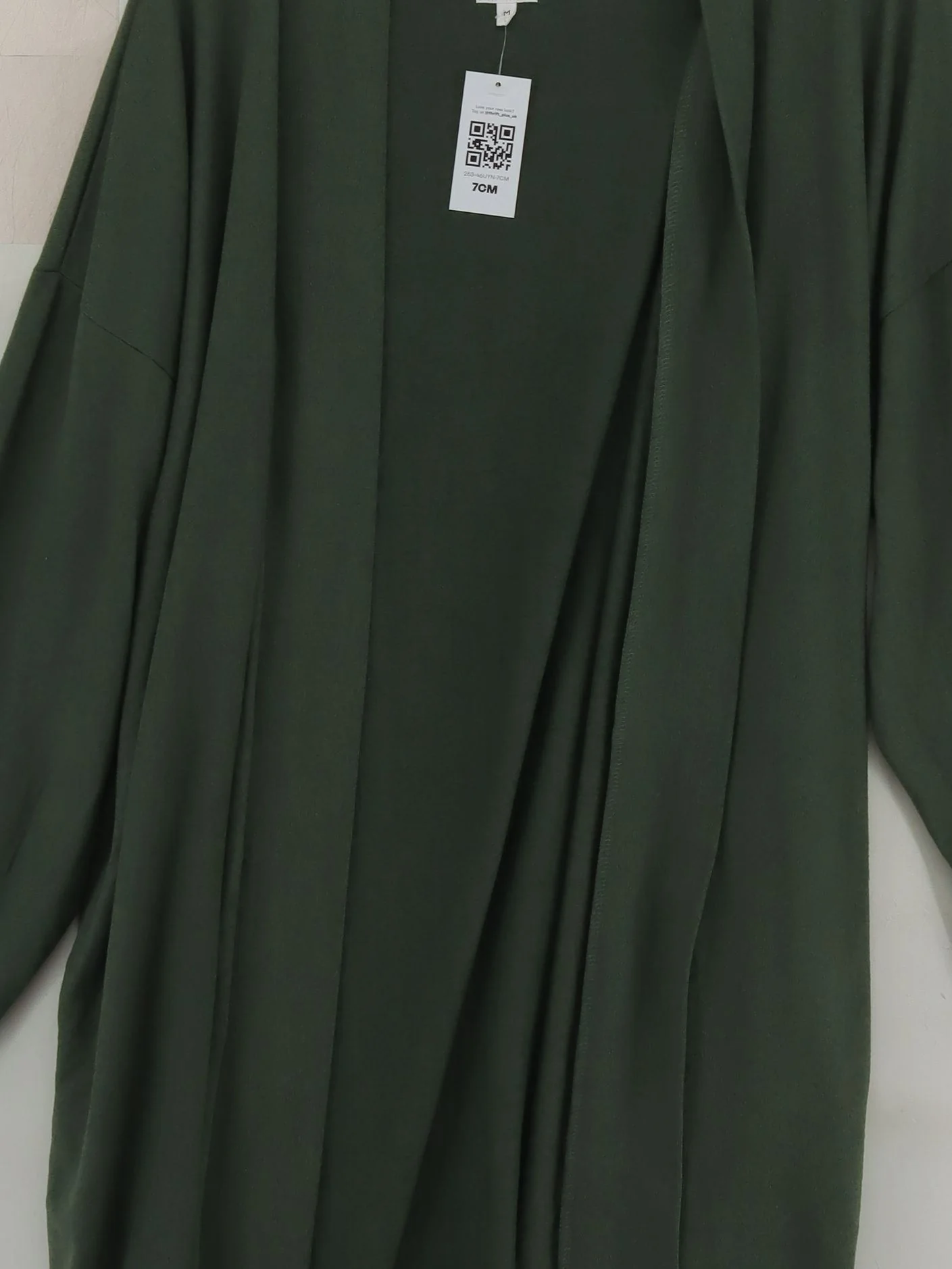 John Lewis Women's Cardigan M Green Polyester with Elastane V-Neck Cardigan - Image 3