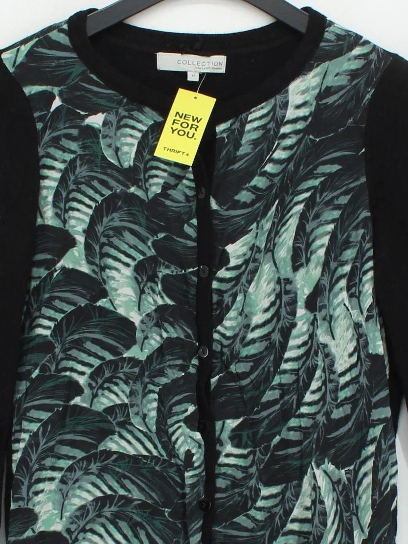 John Lewis Women's Cardigan M Multi Viscose with Nylon, Elastane, Silk Cardigan - Image 3