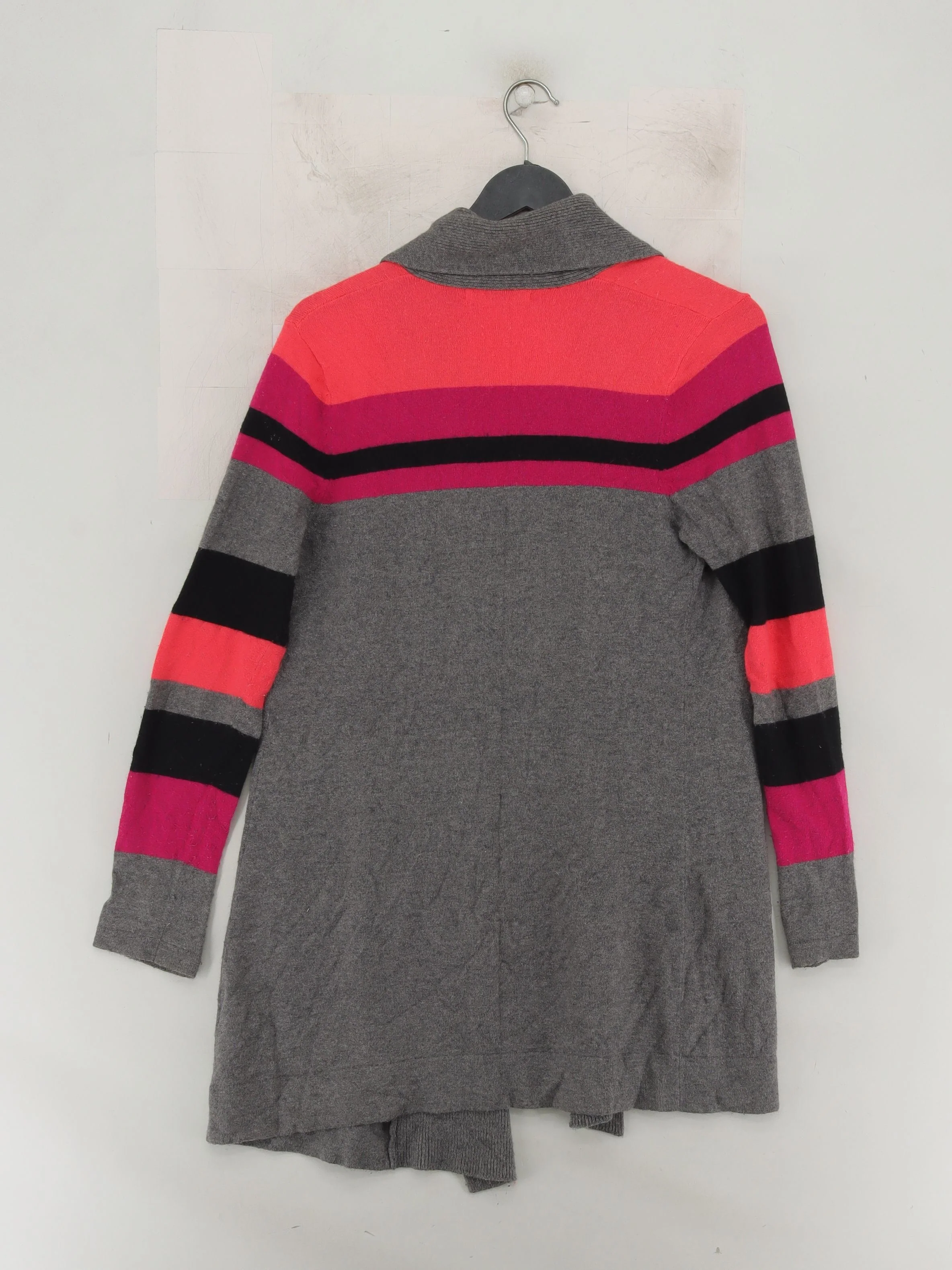 John Lewis Women's Cardigan UK 10 Grey Cotton - Image 2
