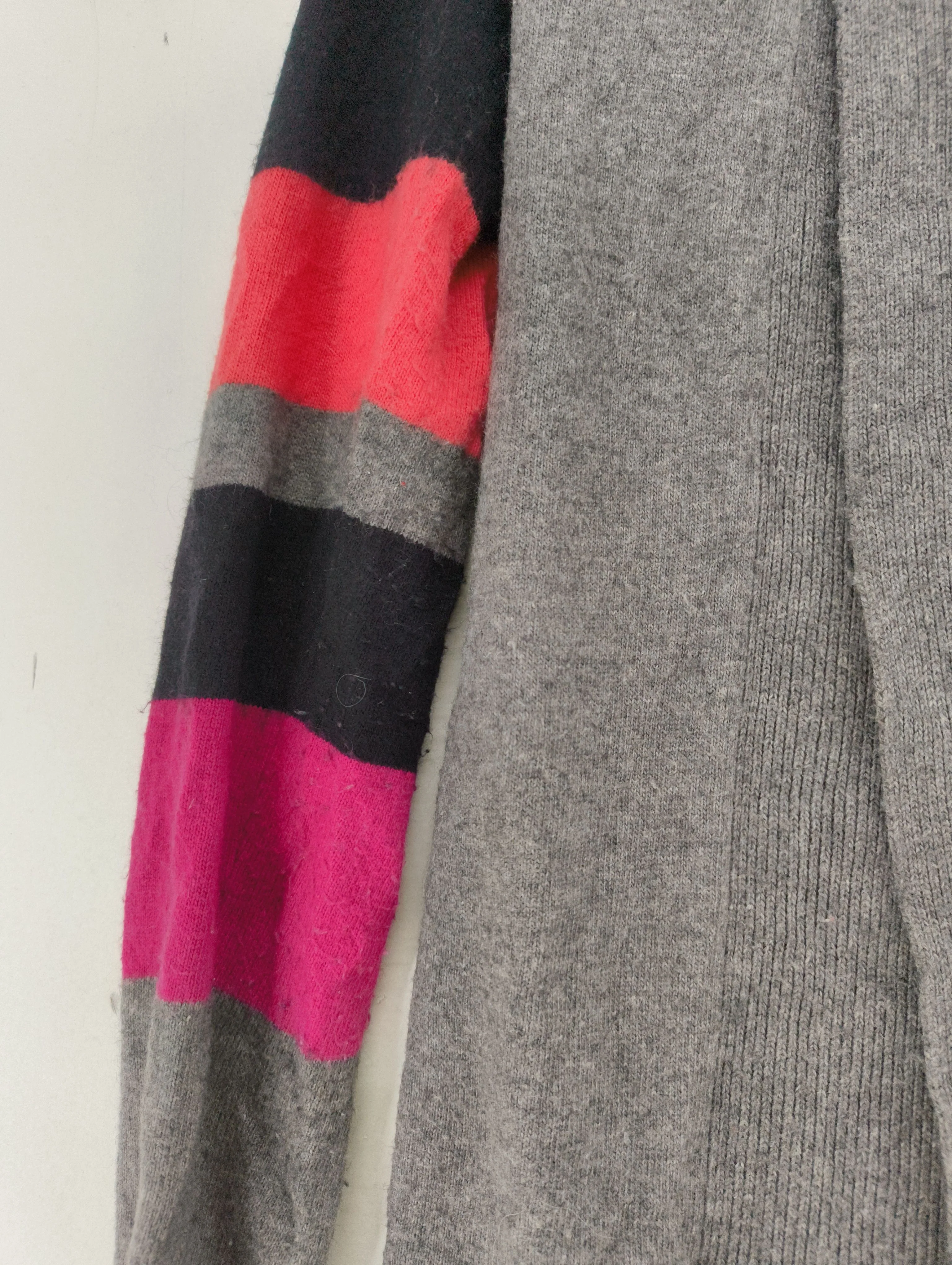 John Lewis Women's Cardigan UK 10 Grey Cotton - Image 5