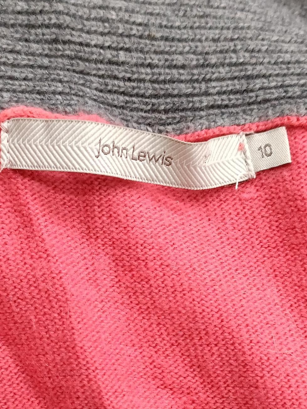 John Lewis Women's Cardigan UK 10 Grey Cotton - Image 6