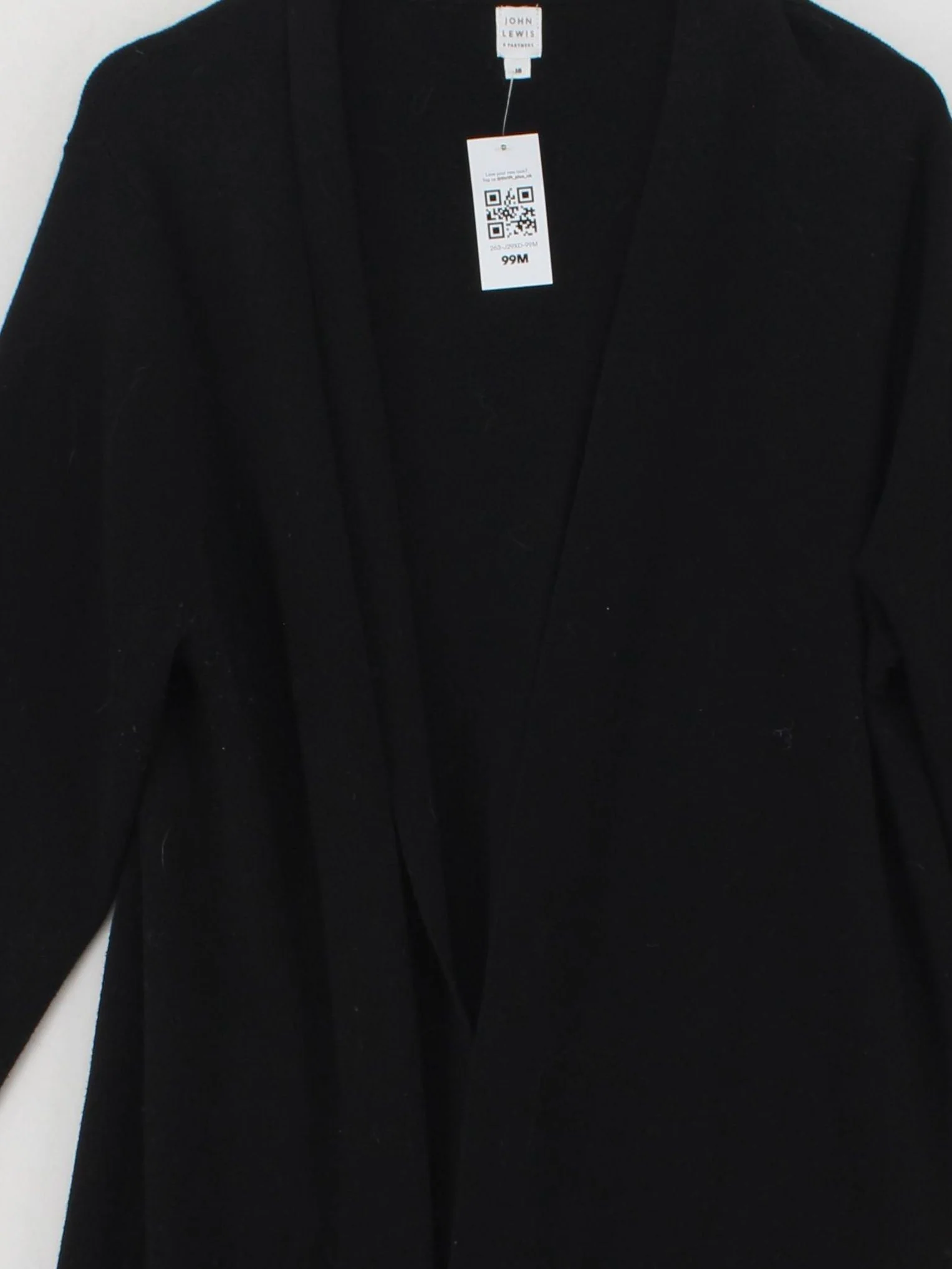 John Lewis Women's Cardigan UK 18 Black Polyester - Image 3
