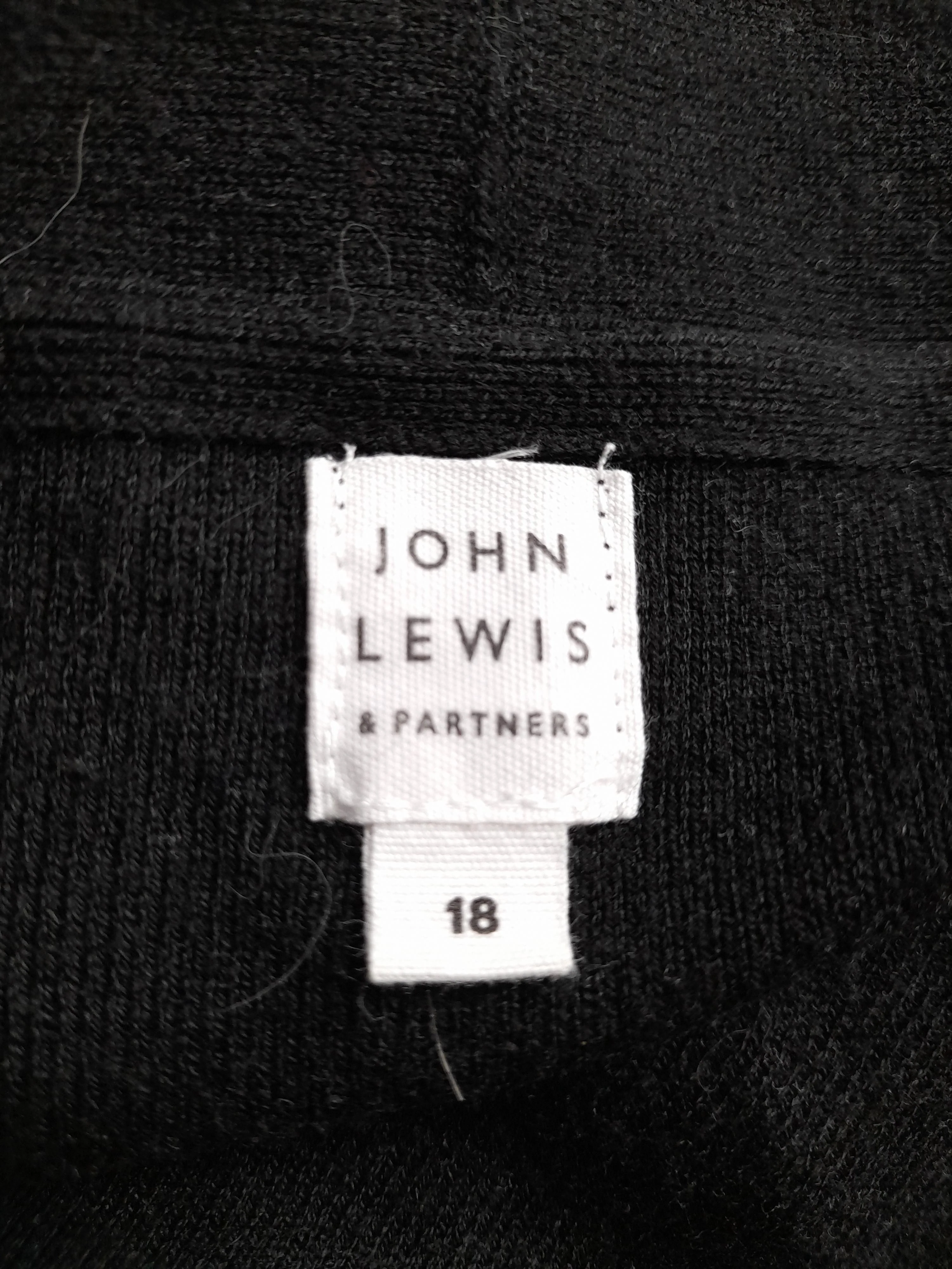 John Lewis Women's Cardigan UK 18 Black Polyester - Image 6
