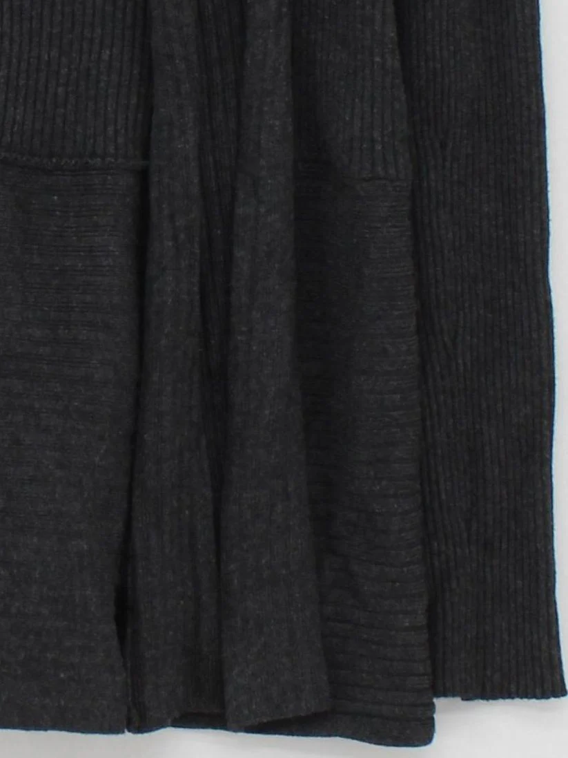 John Lewis Women's Cardigan UK 8 Grey Viscose with Nylon V-Neck Cardigan - Image 4