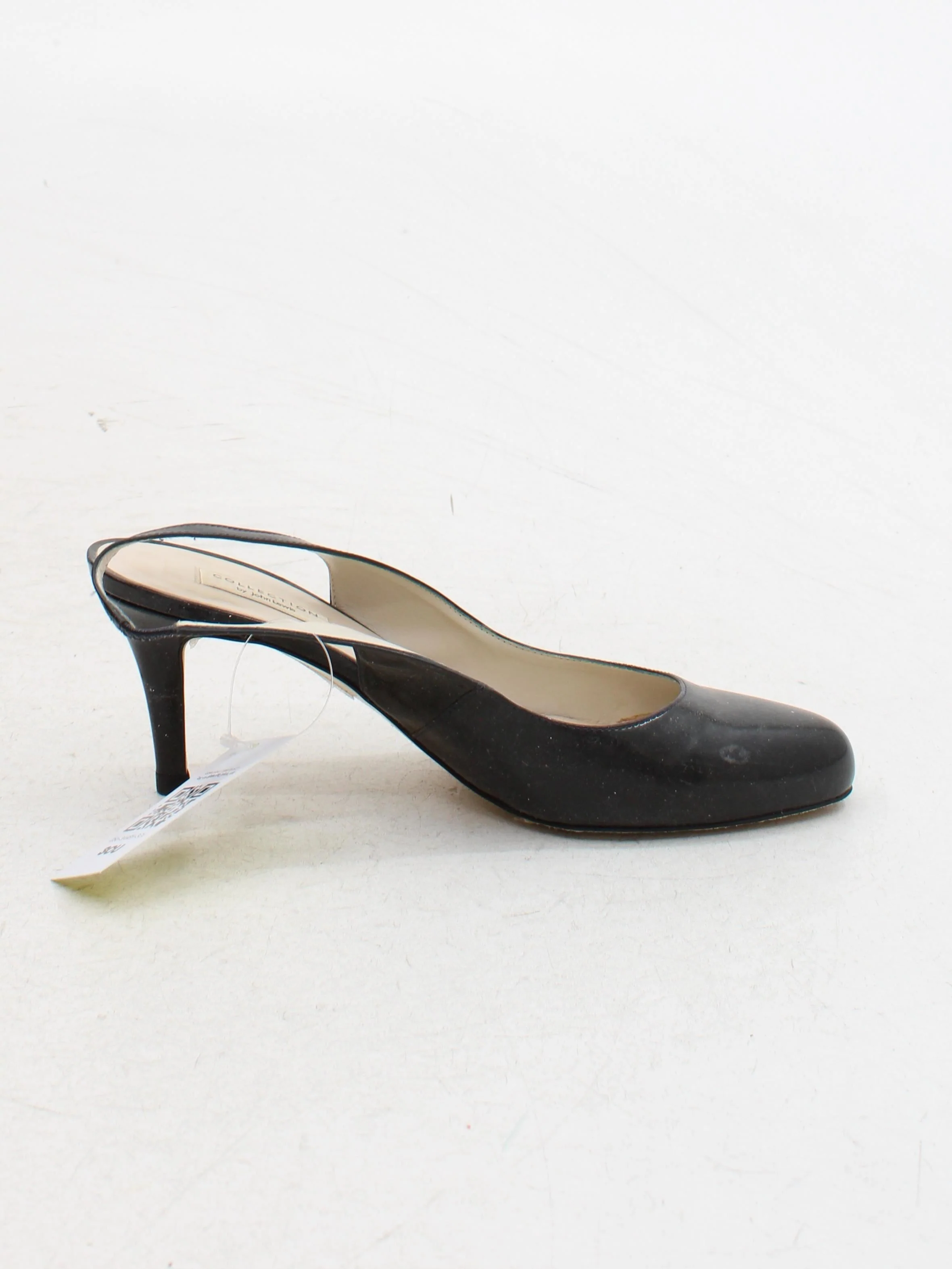 John Lewis Women's Heels UK 6 Black 100% Leather Court - Image 5