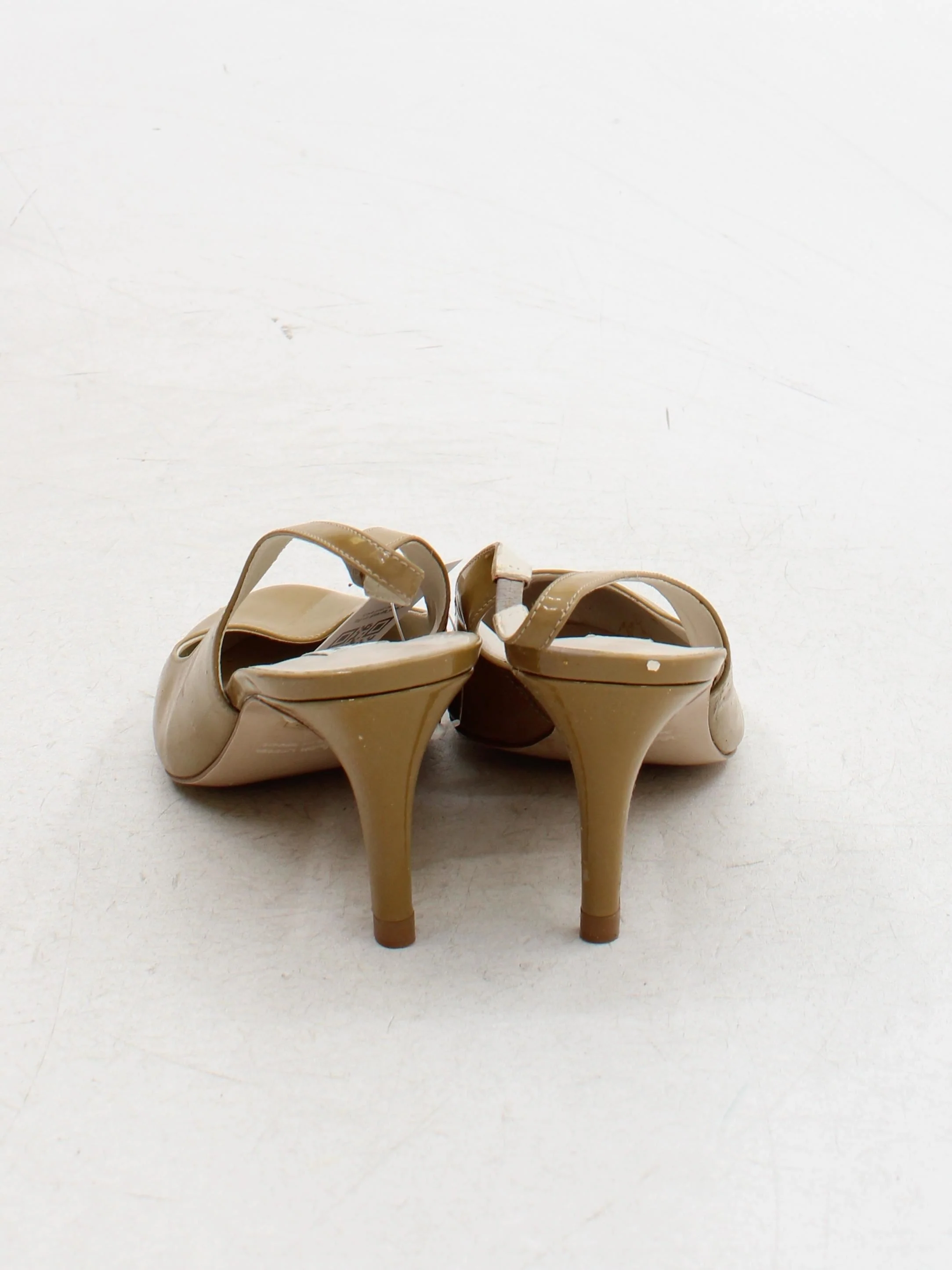 John Lewis Women's Heels UK 6 Tan 100% Faux Leather Court - Image 3
