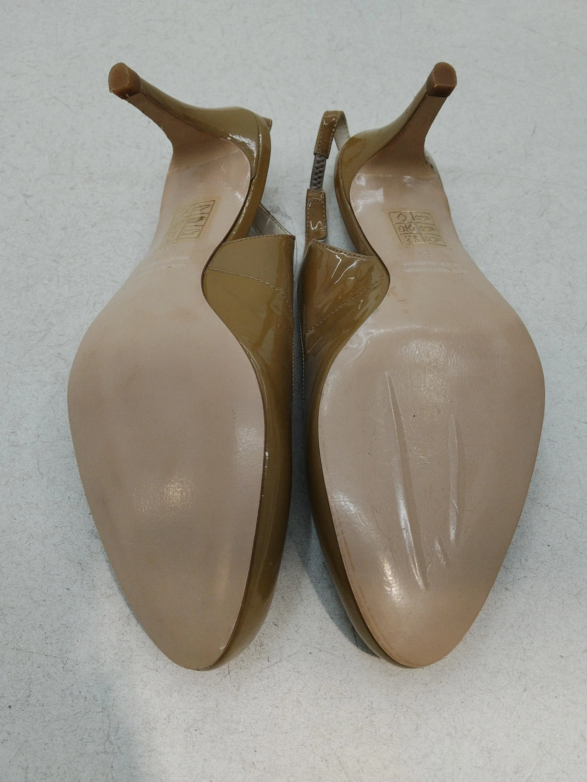 John Lewis Women's Heels UK 6 Tan 100% Faux Leather Court - Image 7