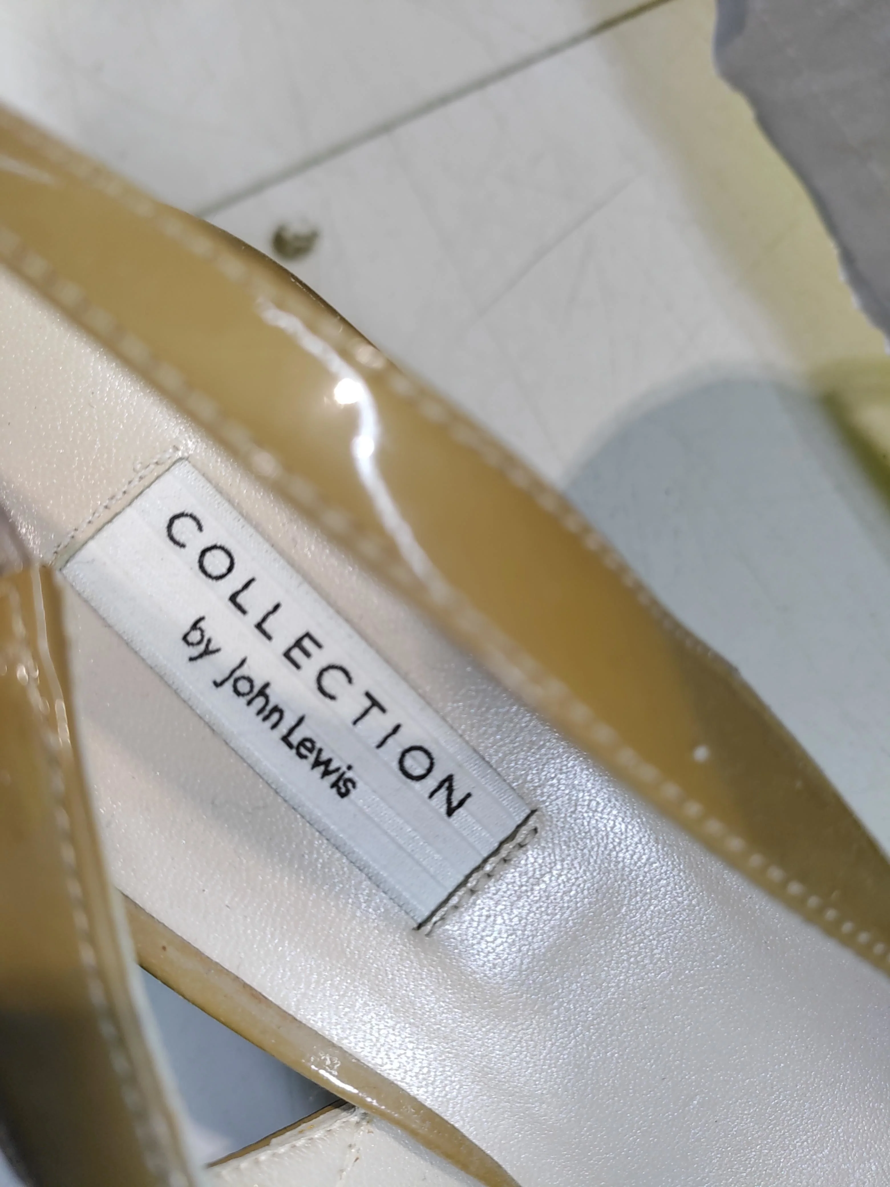 John Lewis Women's Heels UK 6 Tan 100% Faux Leather Court - Image 9